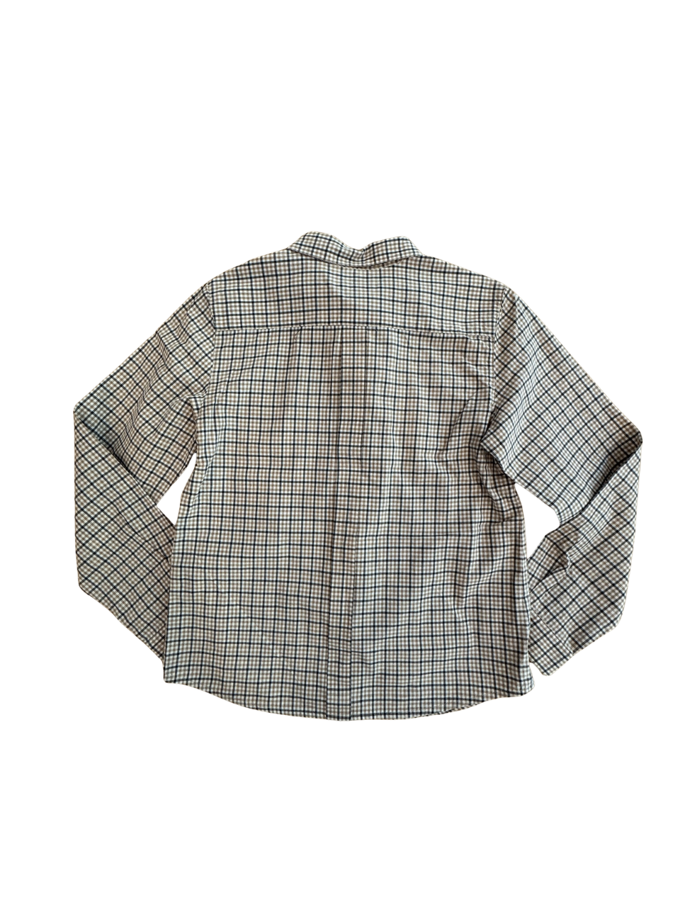 Hemd beige-braunes Karomuster Gr.10 | Bonpoint