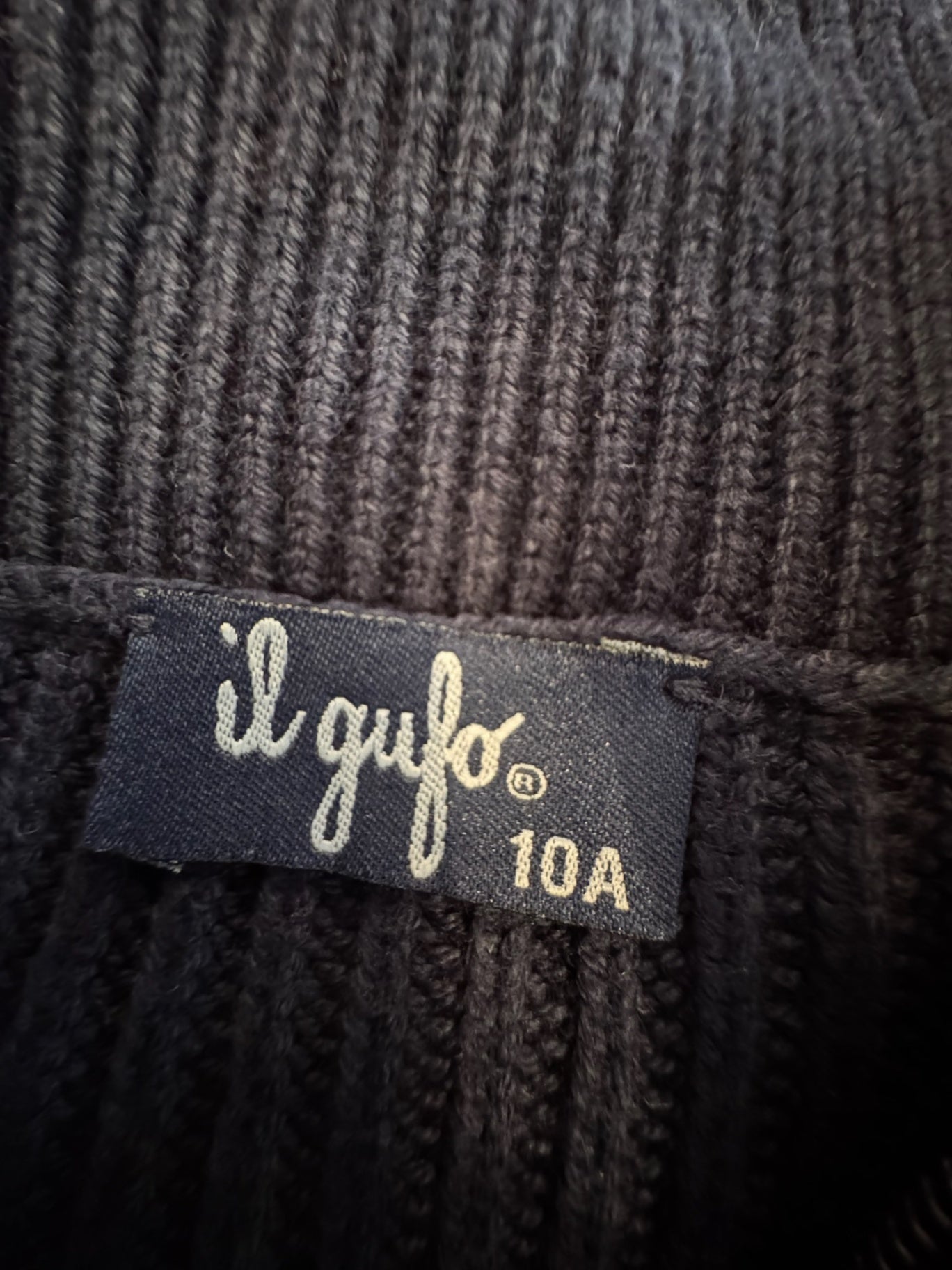 Strickjacke dunkelblau mit weißen Streifen Gr.10 | il gufo