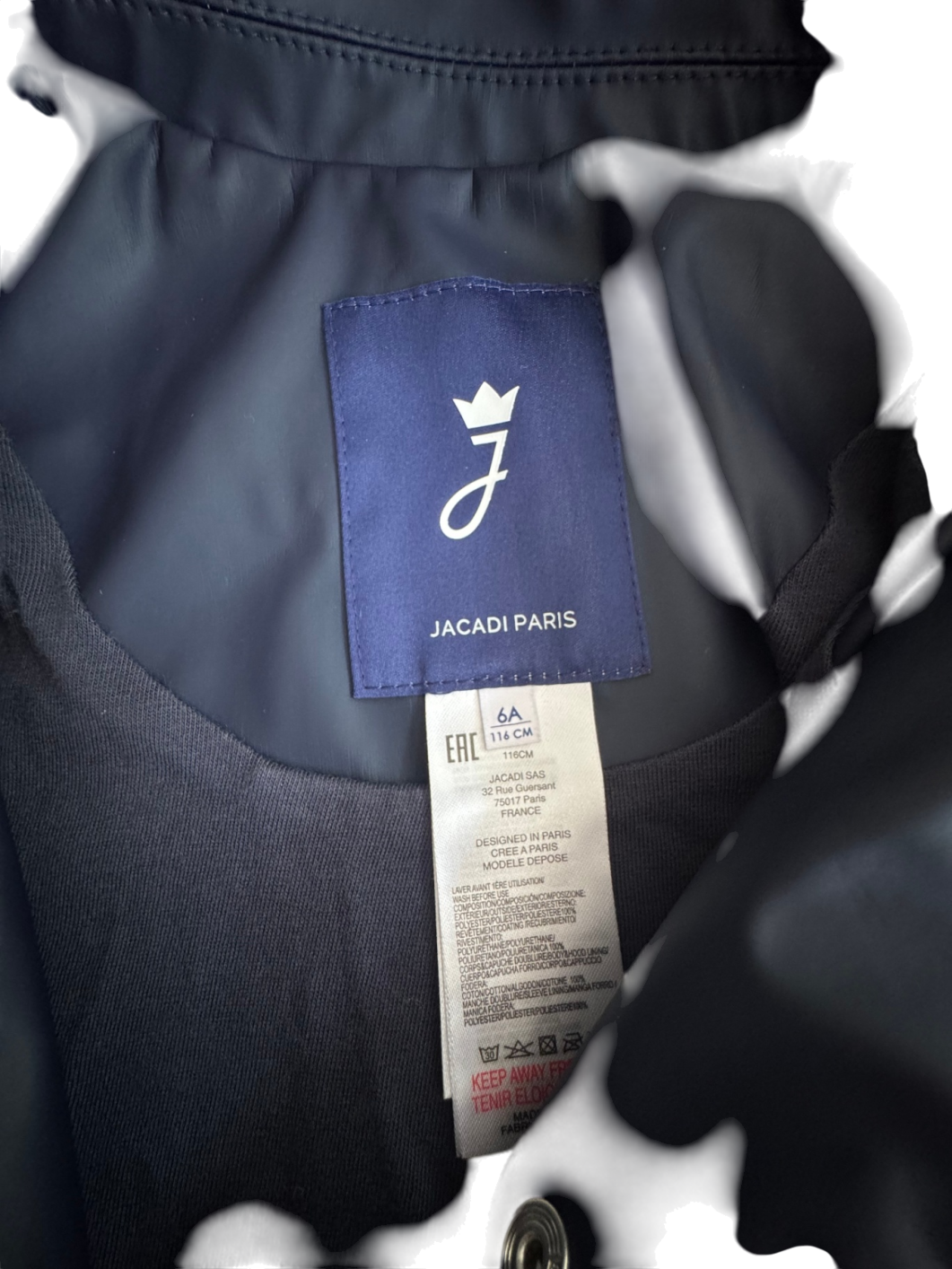 Regenjacke dunkelblau Gr.116 | Jacadi