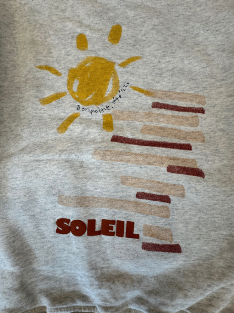 Sweatshirt hellgrau Gr.10 | Bonpoint