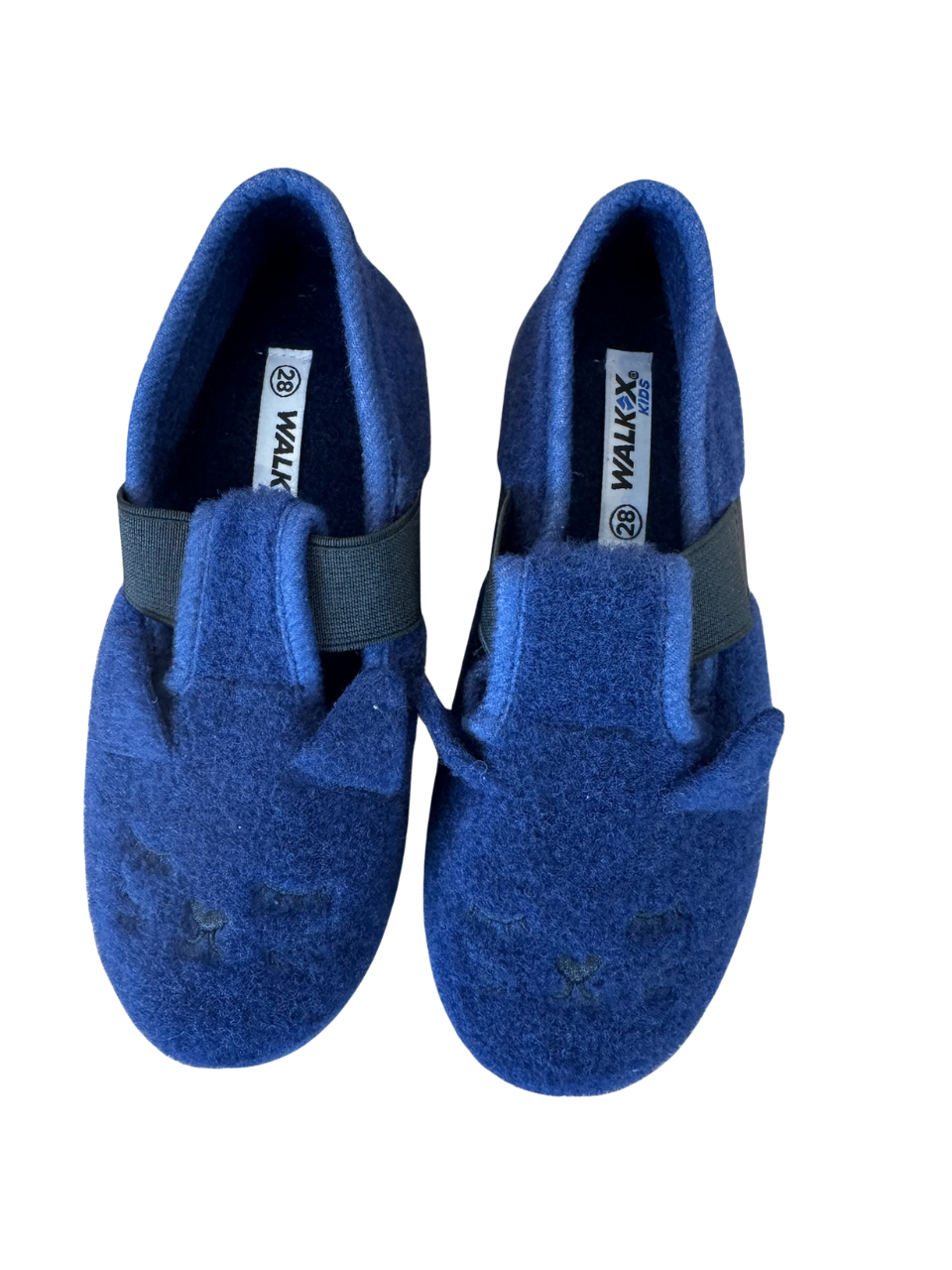 Hausschuhe Wollwalk Blau Gr.28 | Walk X