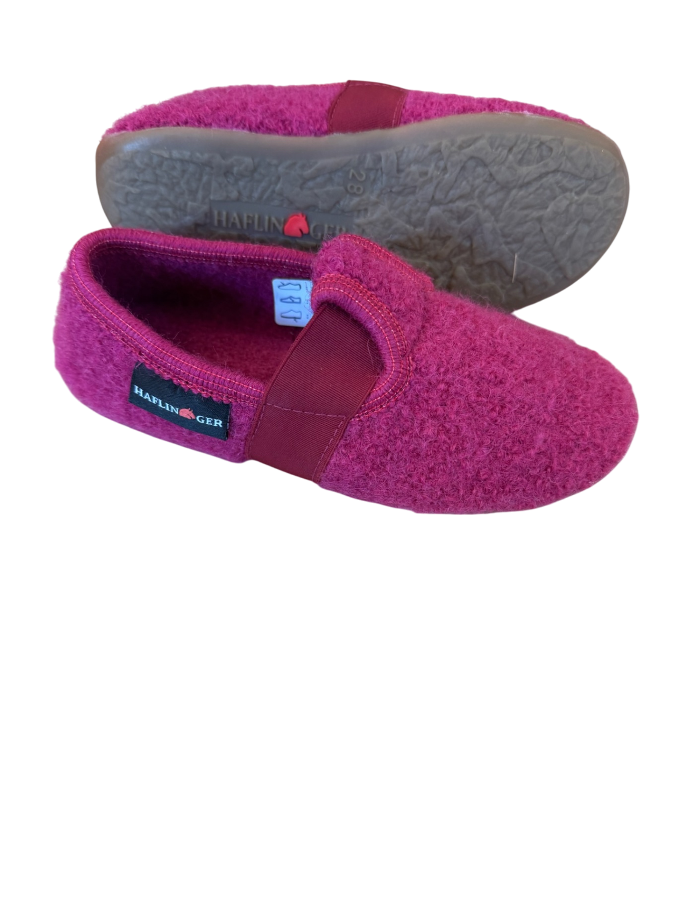 Hausschuh "Everest Jonas" Farbe fuchsia Gr.28 | Haflinger