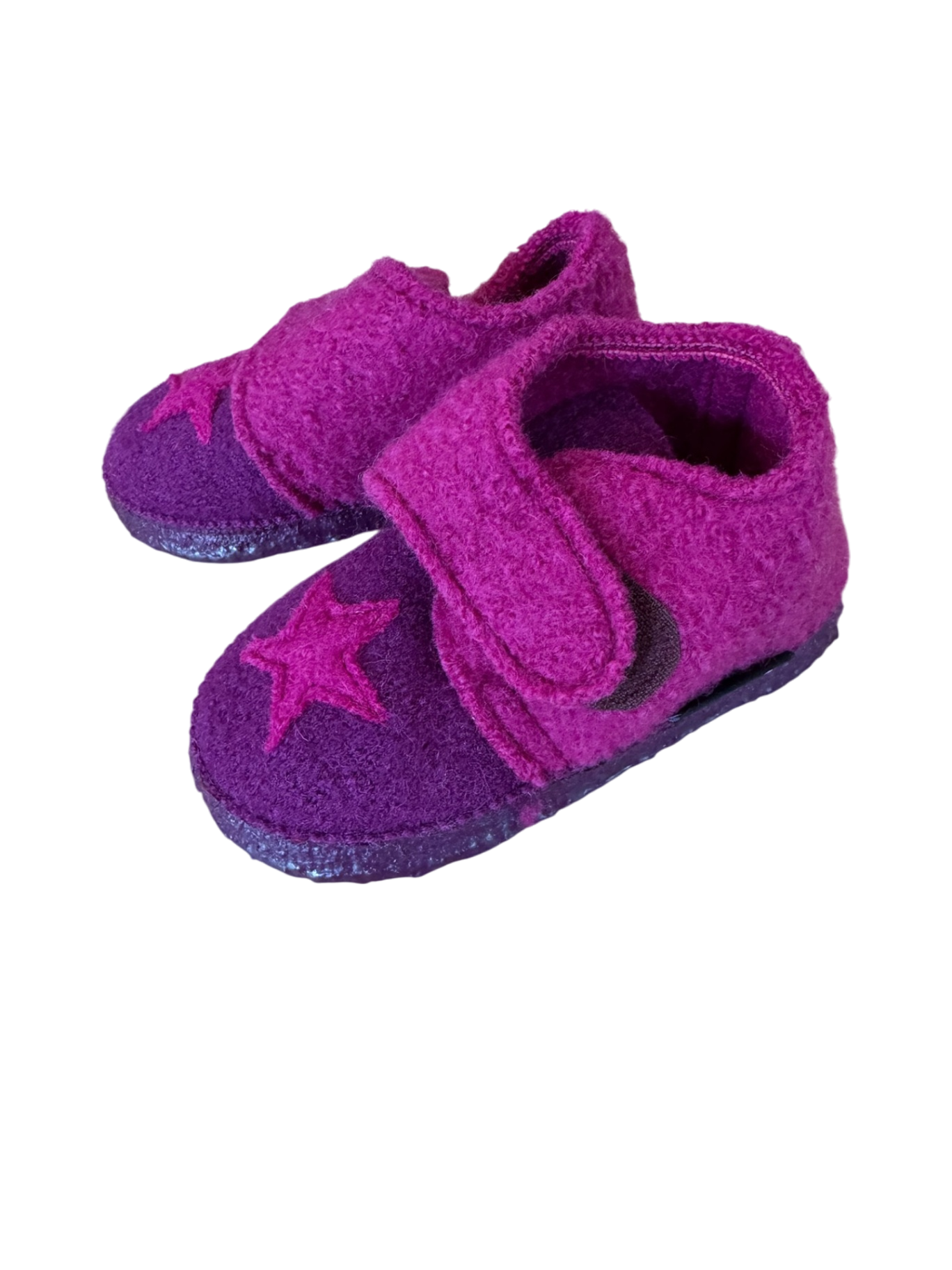 Second Season | Hausschuhe „Stern“ lila Gr.23 | Nanga