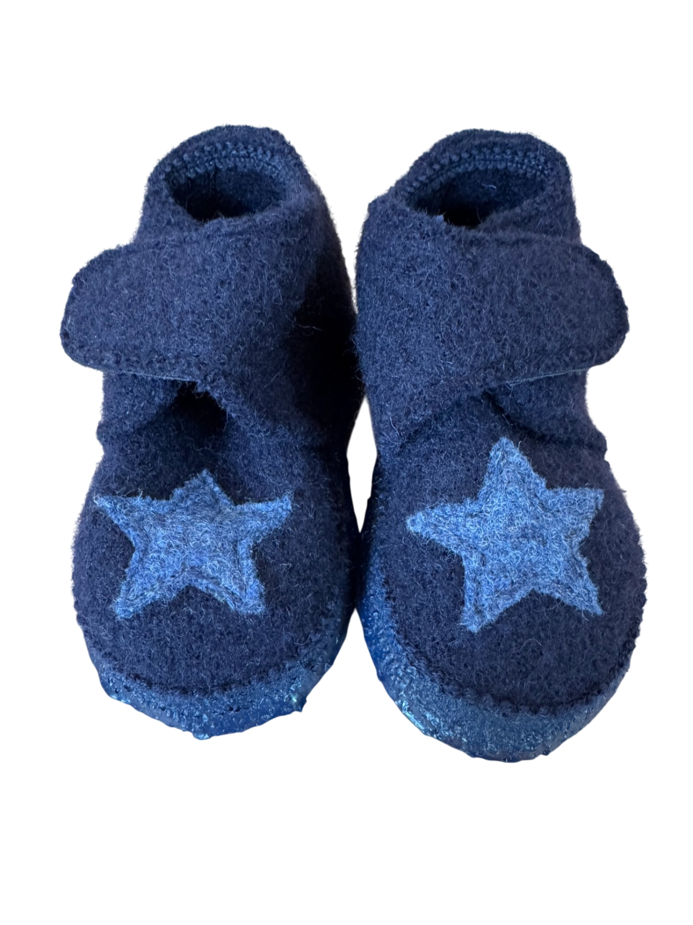 Hausschuhe Babyschuhe „Stern“ dunkelblau Gr.20 | Nanga