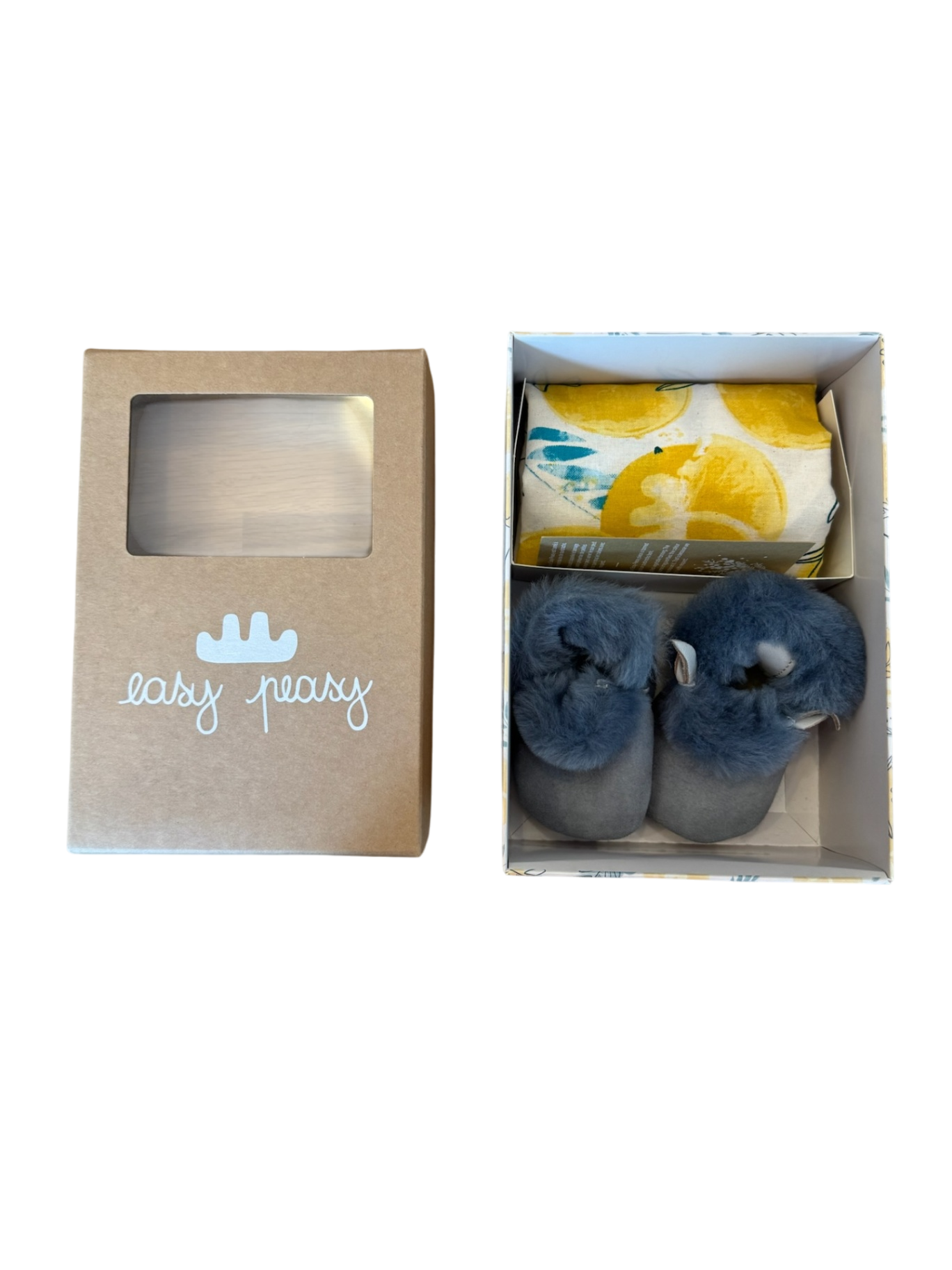 Hausschuhe Babyschuhe "Blumoo Etoile" blau Gr.0-6m | easy peasy