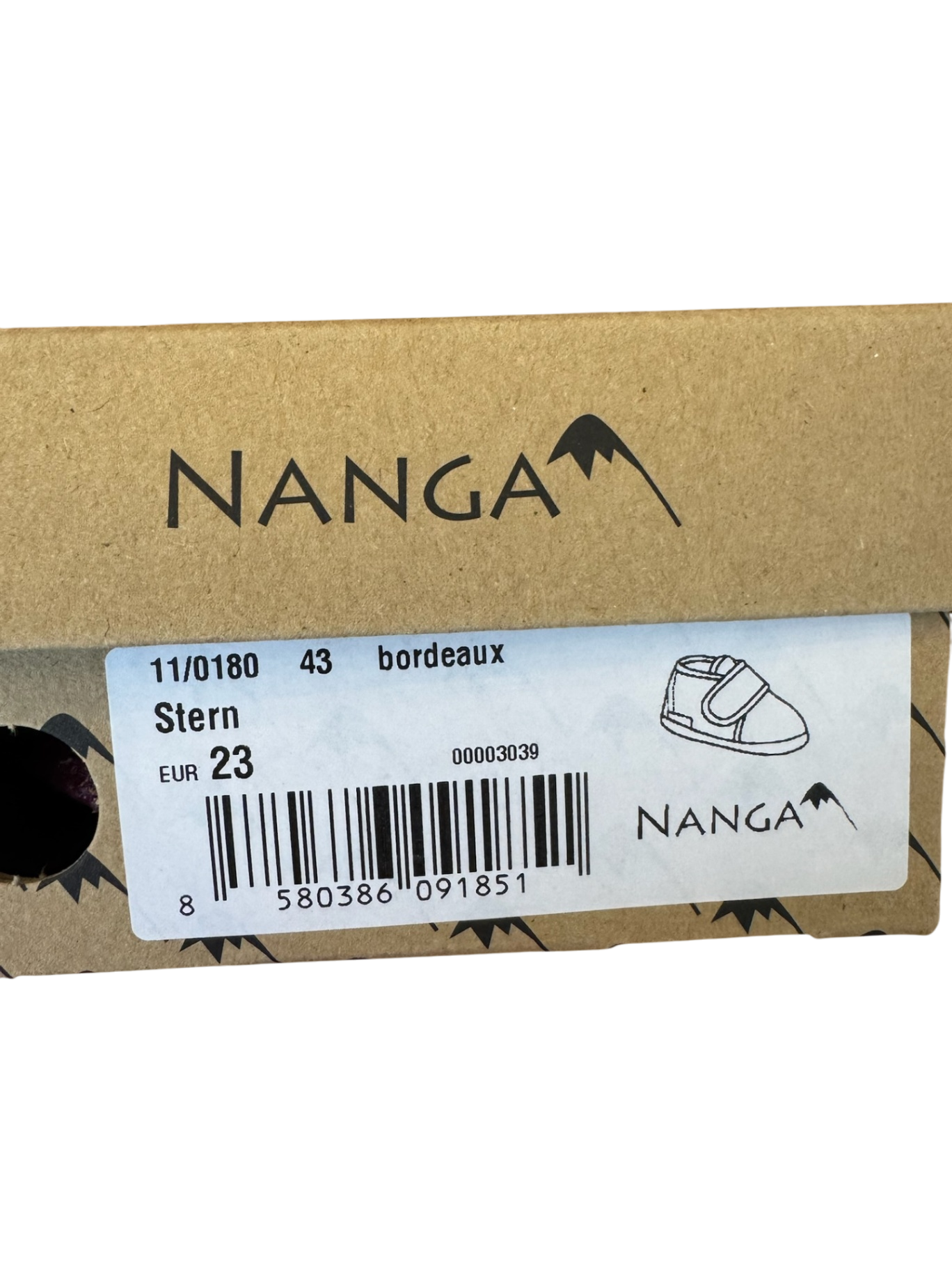 Second Season | Hausschuhe „Stern“ lila Gr.23 | Nanga