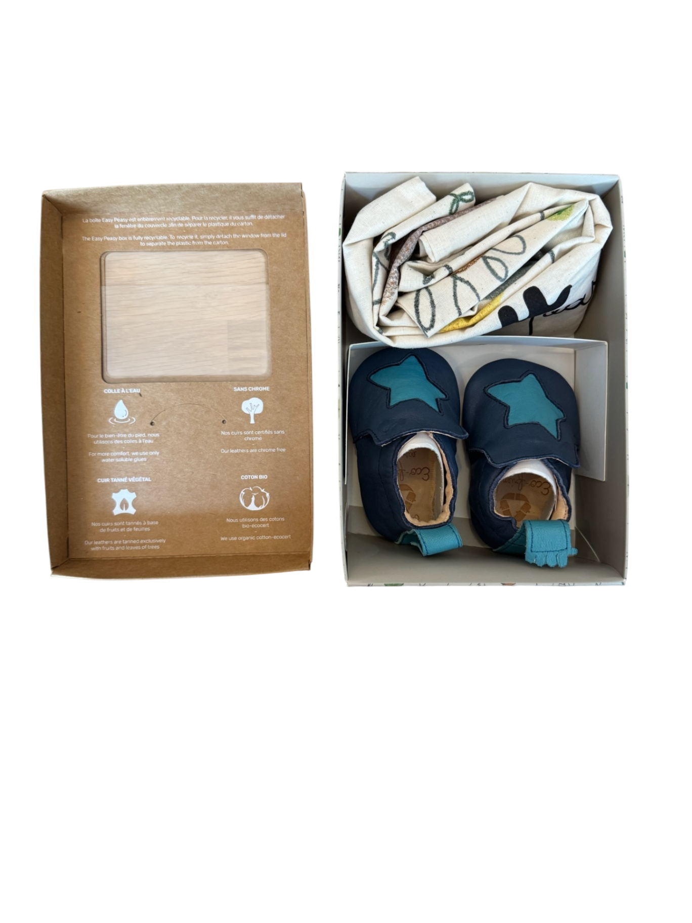 Hausschuhe Babyschuhe "Blumoo Etoile" Gr.0-6m | easy peasy