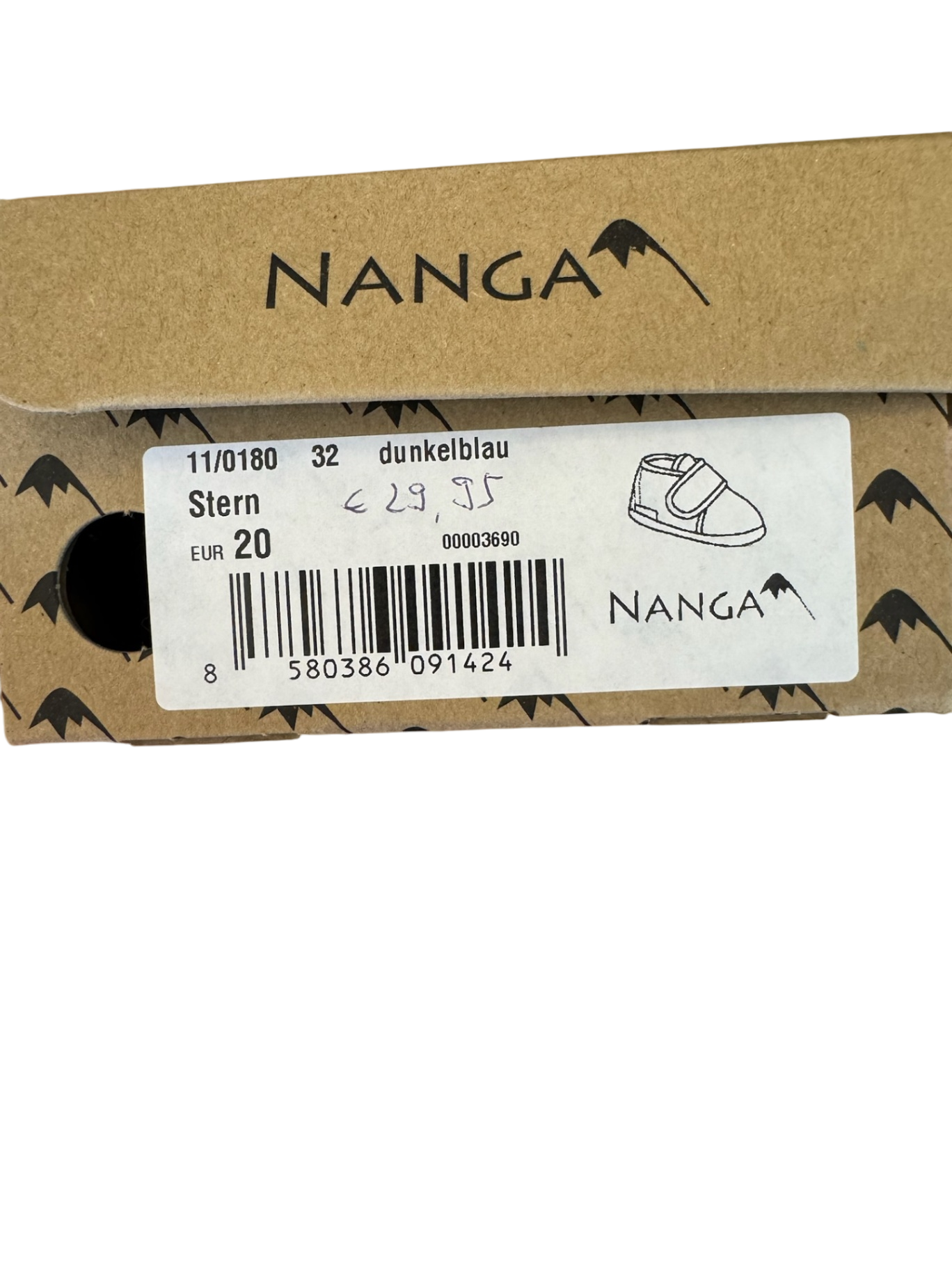 Hausschuhe Babyschuhe „Stern“ dunkelblau Gr.20 | Nanga