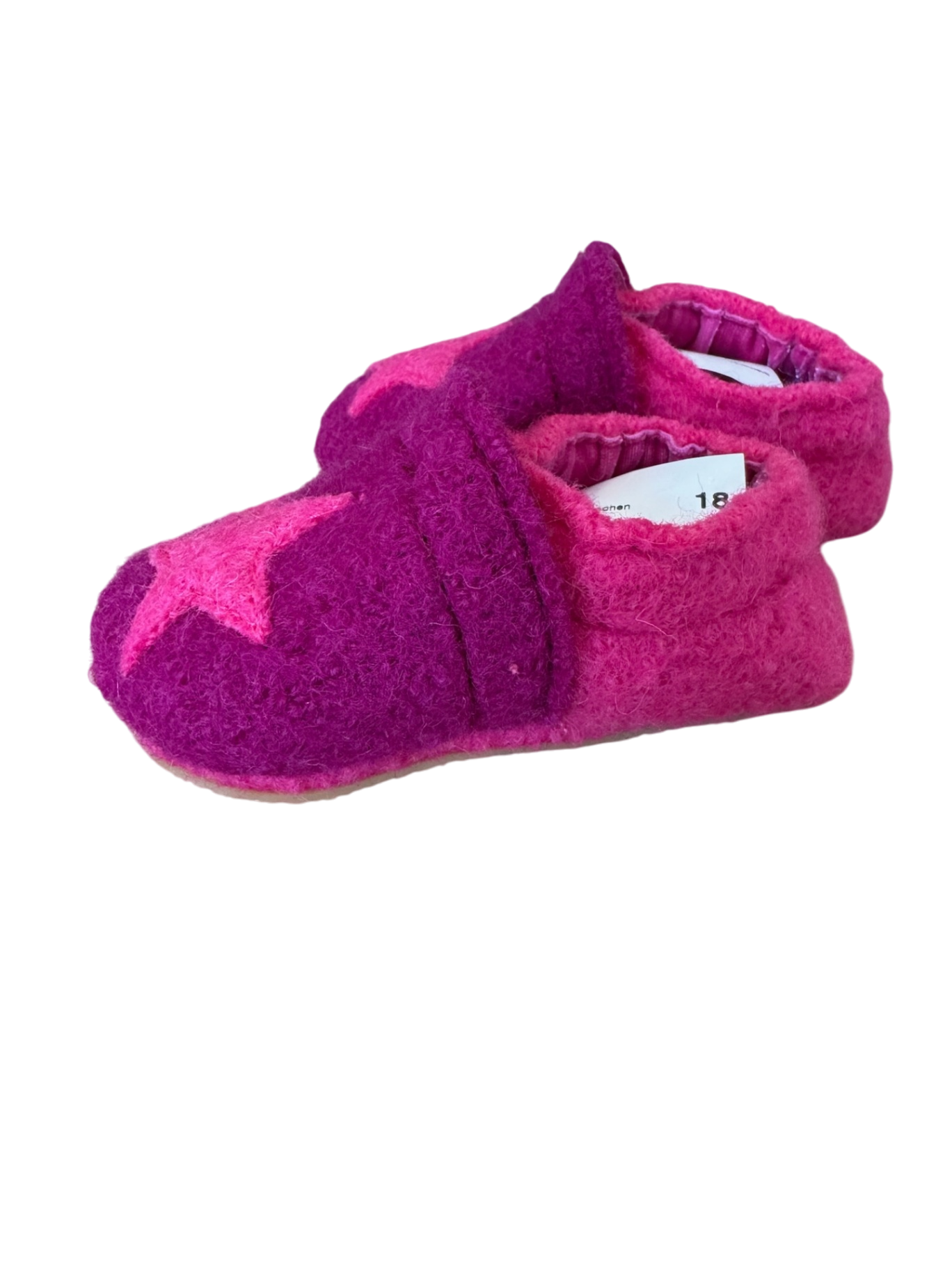 Hausschuhe Babyschuhe "Sternchen" lila Gr.18 | Nanga