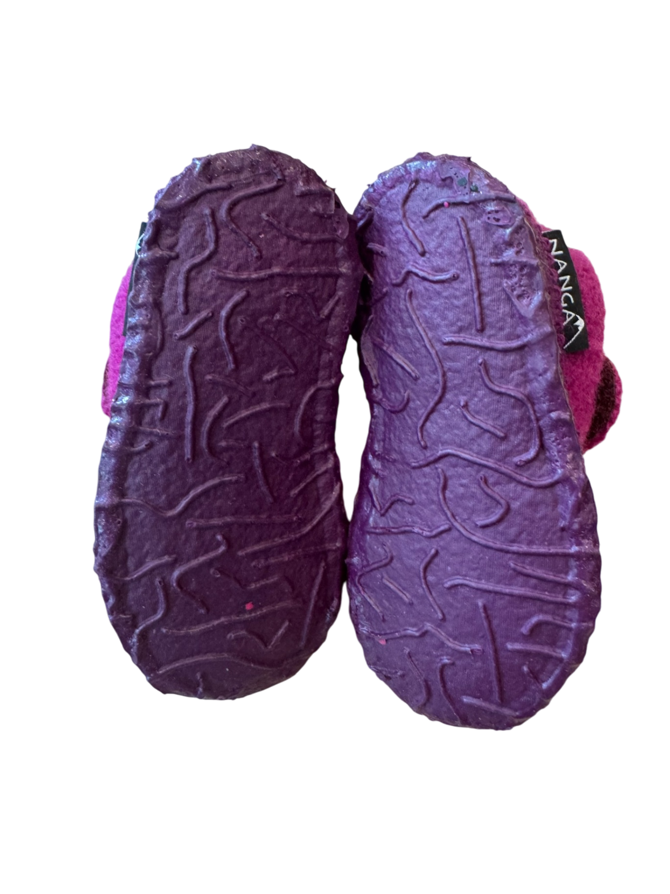 Hausschuhe Babyschuhe "Stern" bordeaux Gr.19 | Nanga