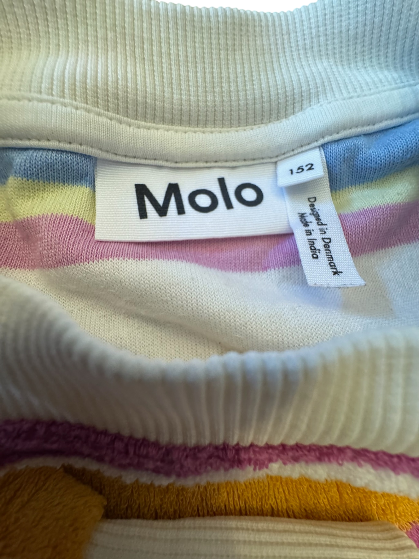Frottee-Sweater Blockstreifen Multicolor Gr.152 | MOLO