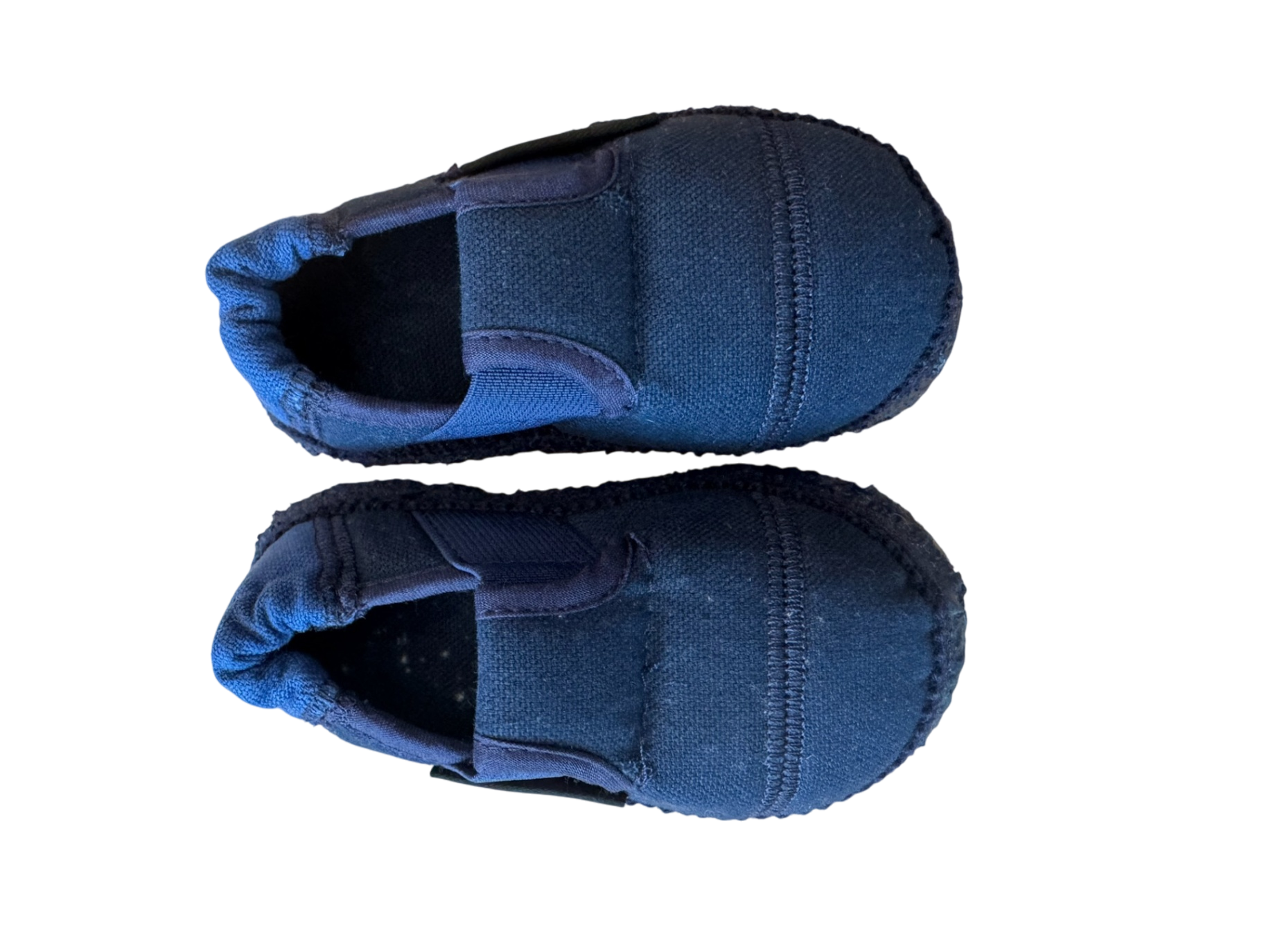 Hausschuhe Babyschuhe "Klette" blau Gr.20 | Nanga