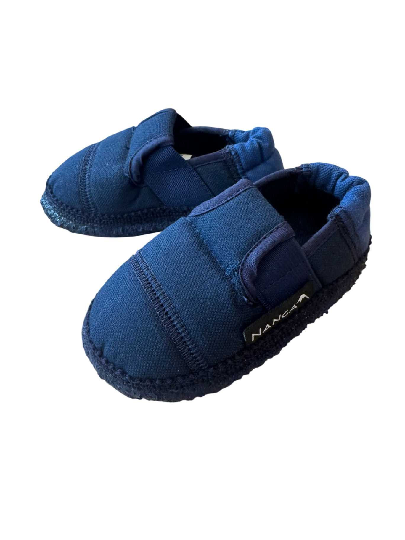 Hausschuhe Babyschuhe "Klette" blau Gr.20 | Nanga