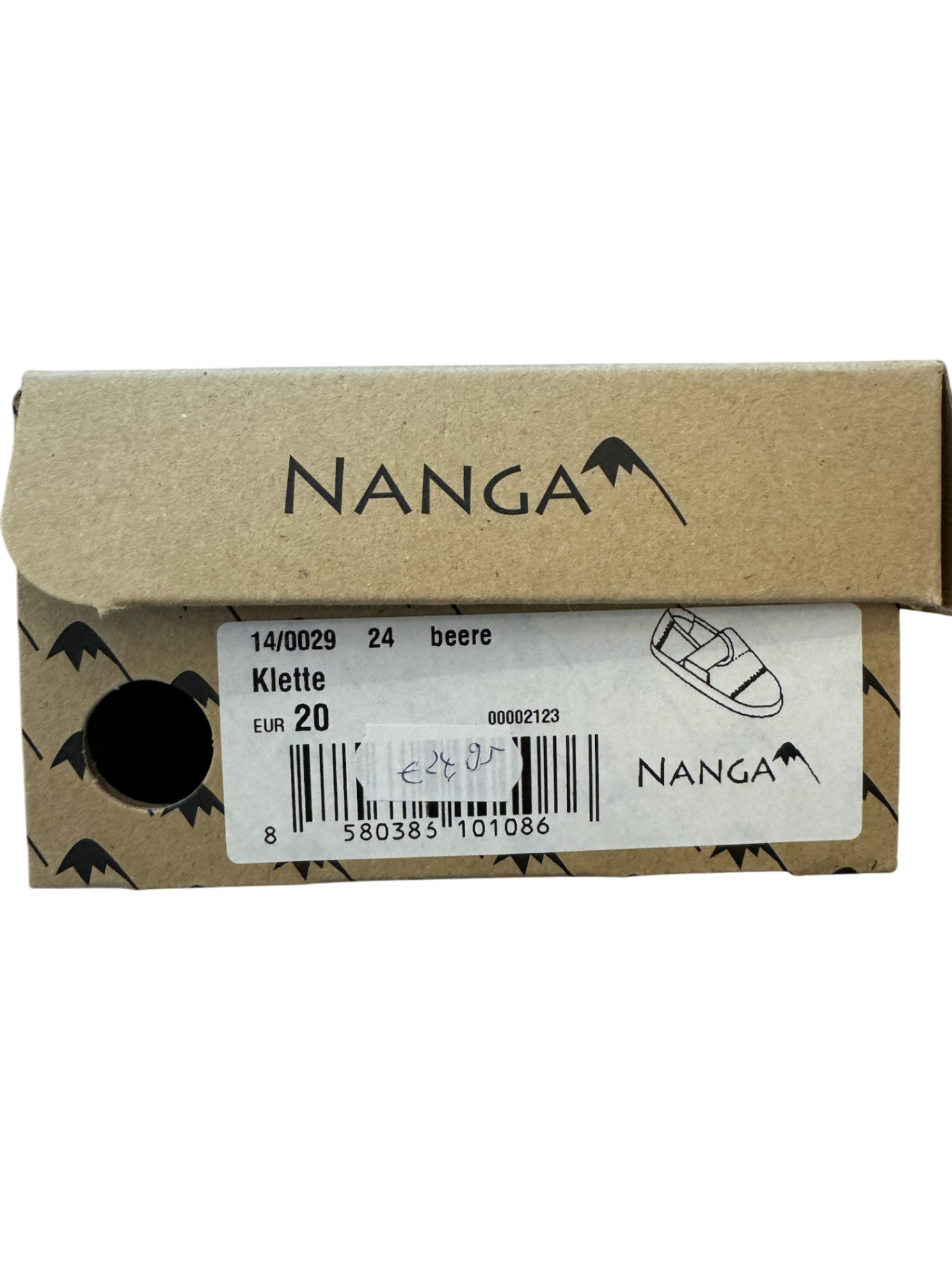 Hausschuhe Babyschuhe"Klette" pink Gr.20 | Nanga