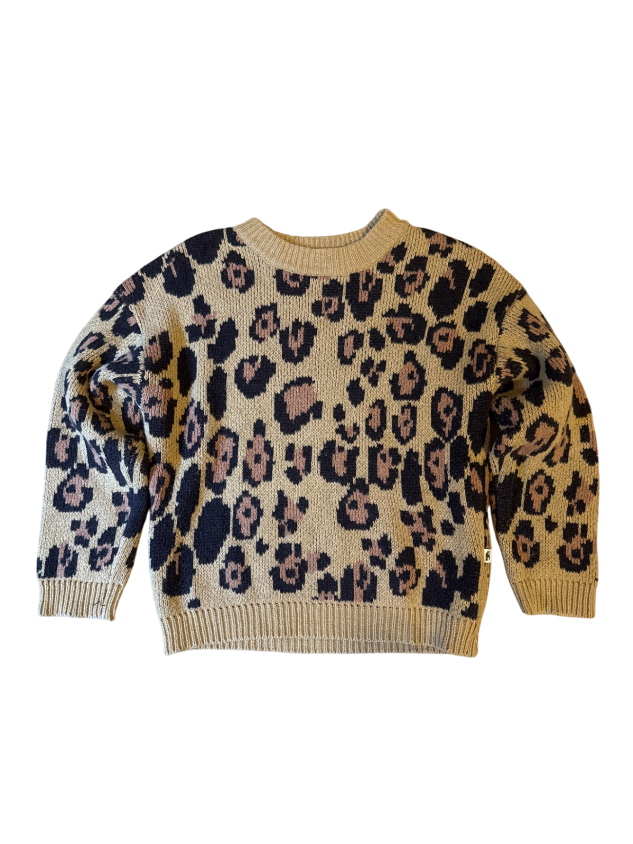 Pullover mit Leopardenmuster Gr.128/134 | mini rodini