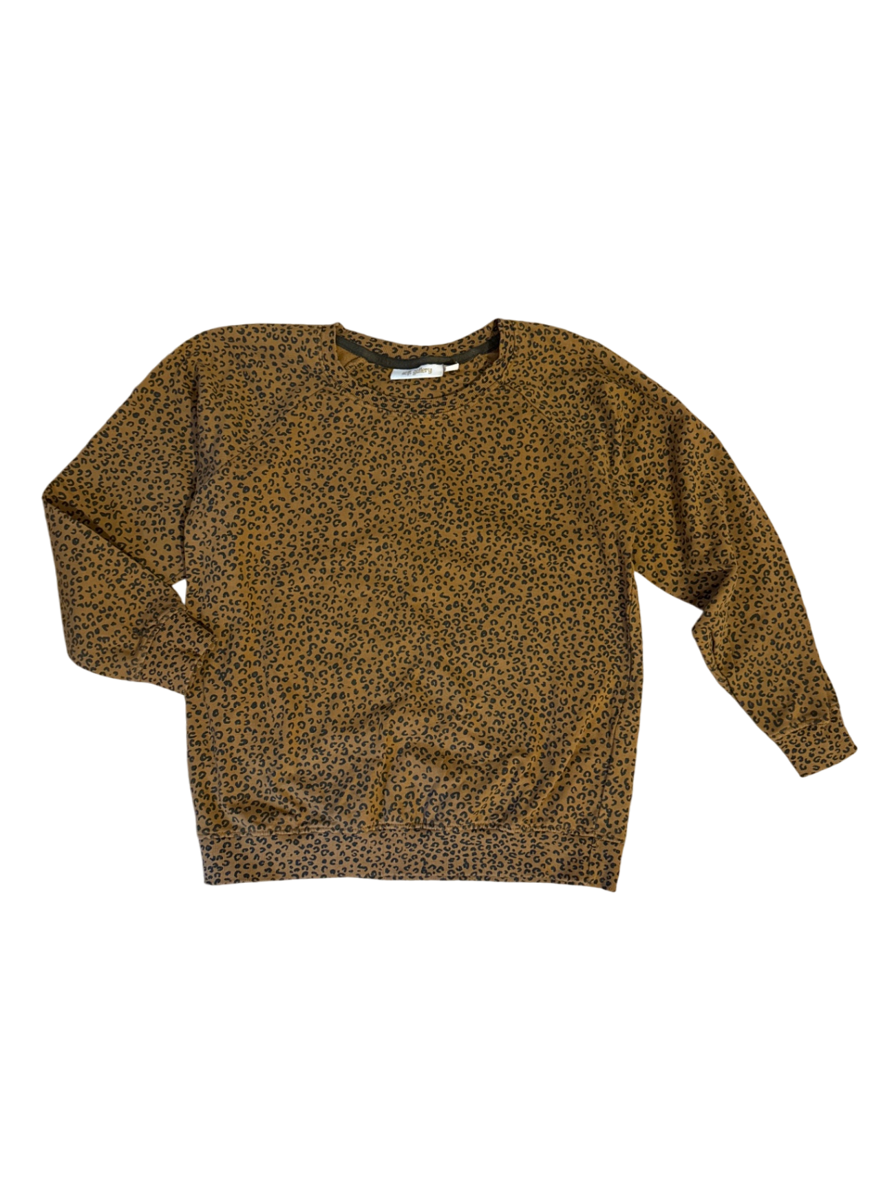Sweater Braun mit Leo-Muster Gr.10 | Soft Gallery