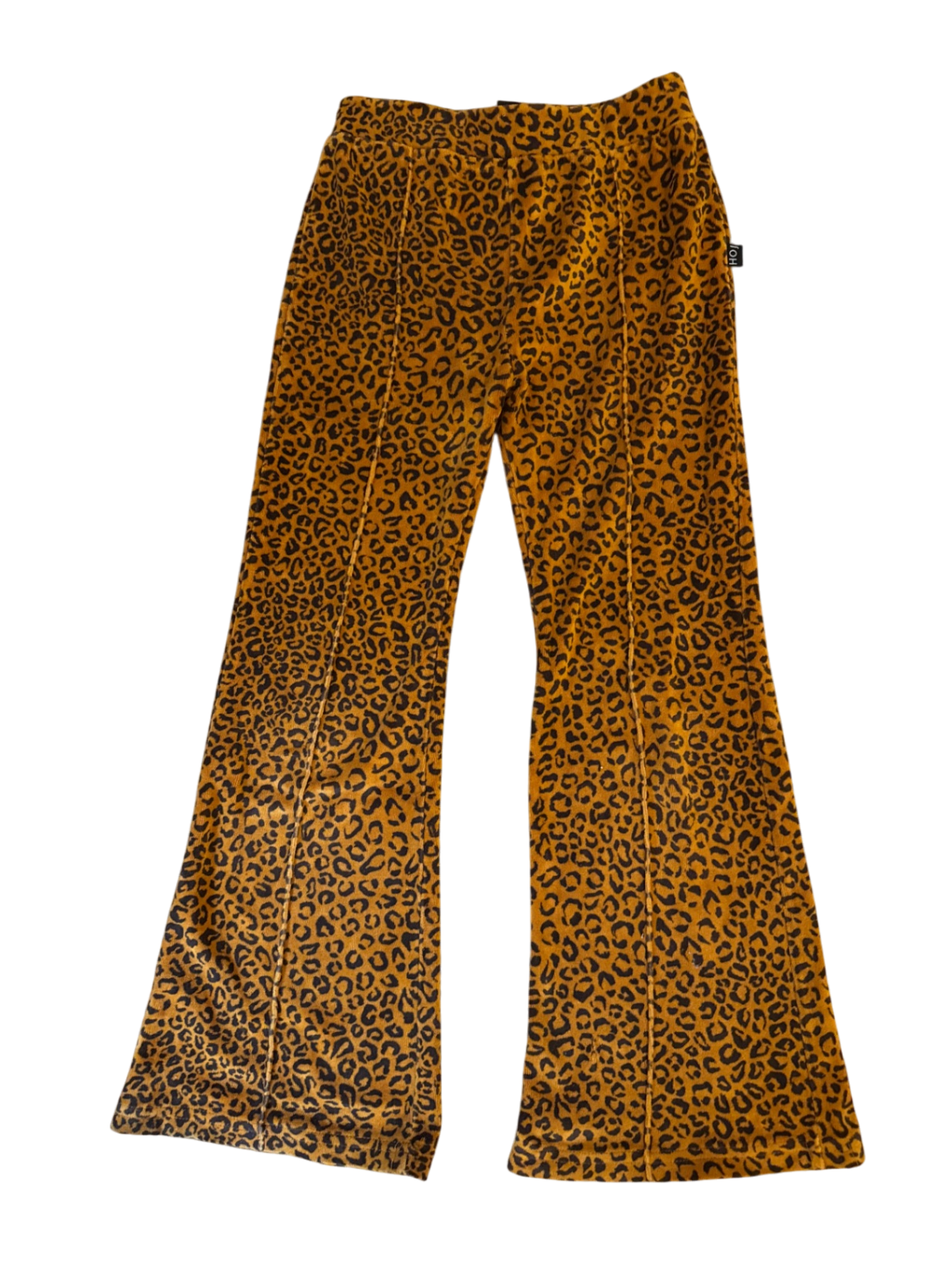 Schlaghose Orange mit Leopardmuster Gr. | House of Jamie