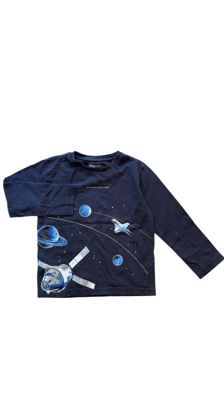 Shirt Langarm Dunkelblau Gr.110 | Mayoral