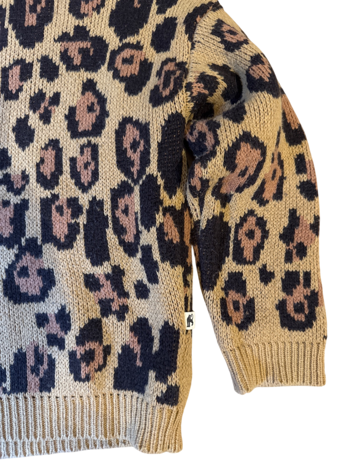 Pullover mit Leopardenmuster Gr.128/134 | mini rodini
