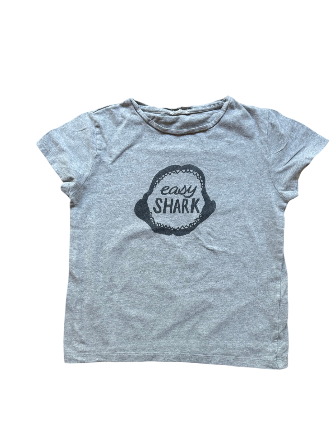T-Shirts Grau "Easy shark" Gr.10 | Hundred Pieces
