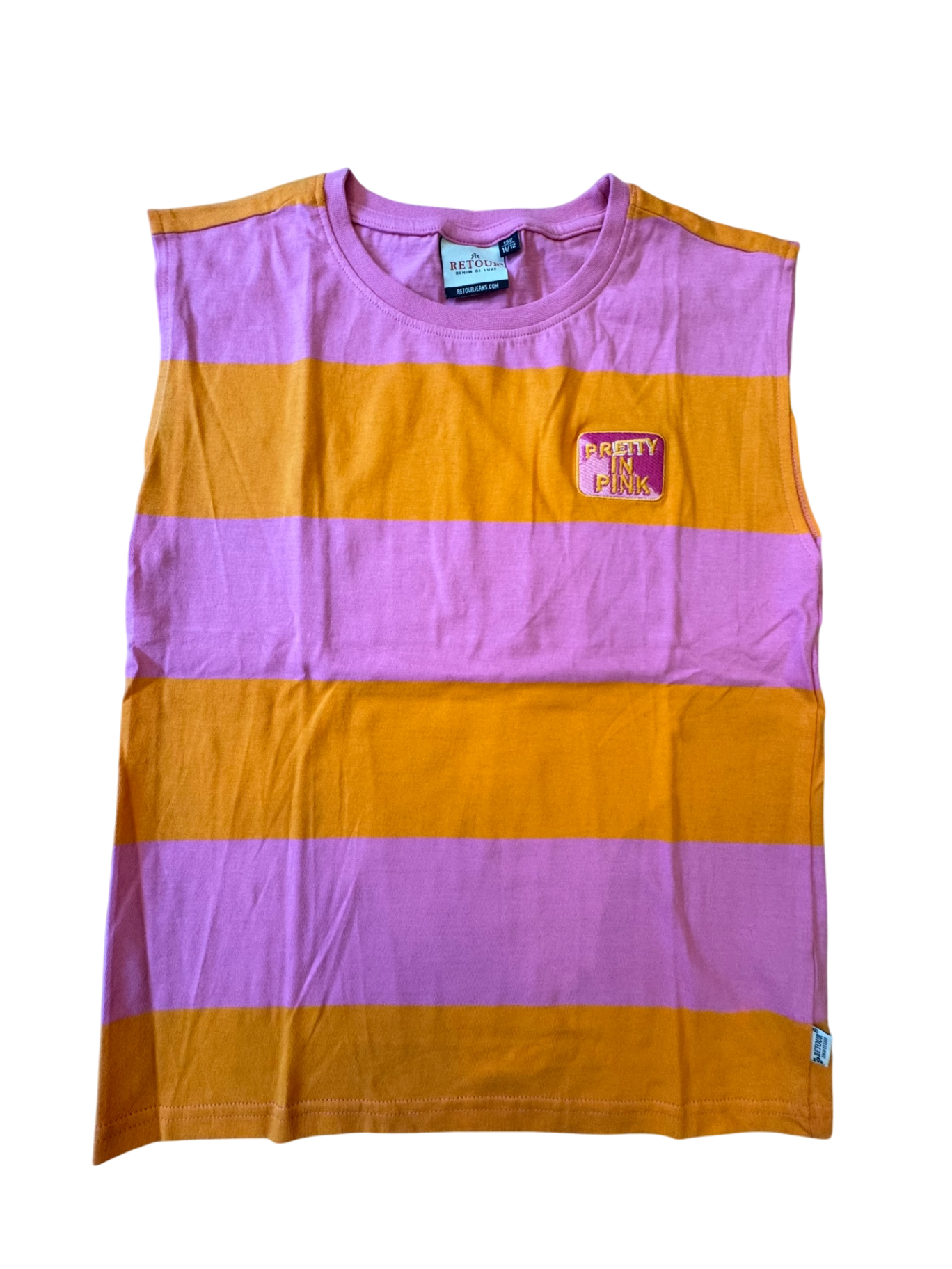 Tank Top Rosa und Orange gestreift Gr.152 | Retour