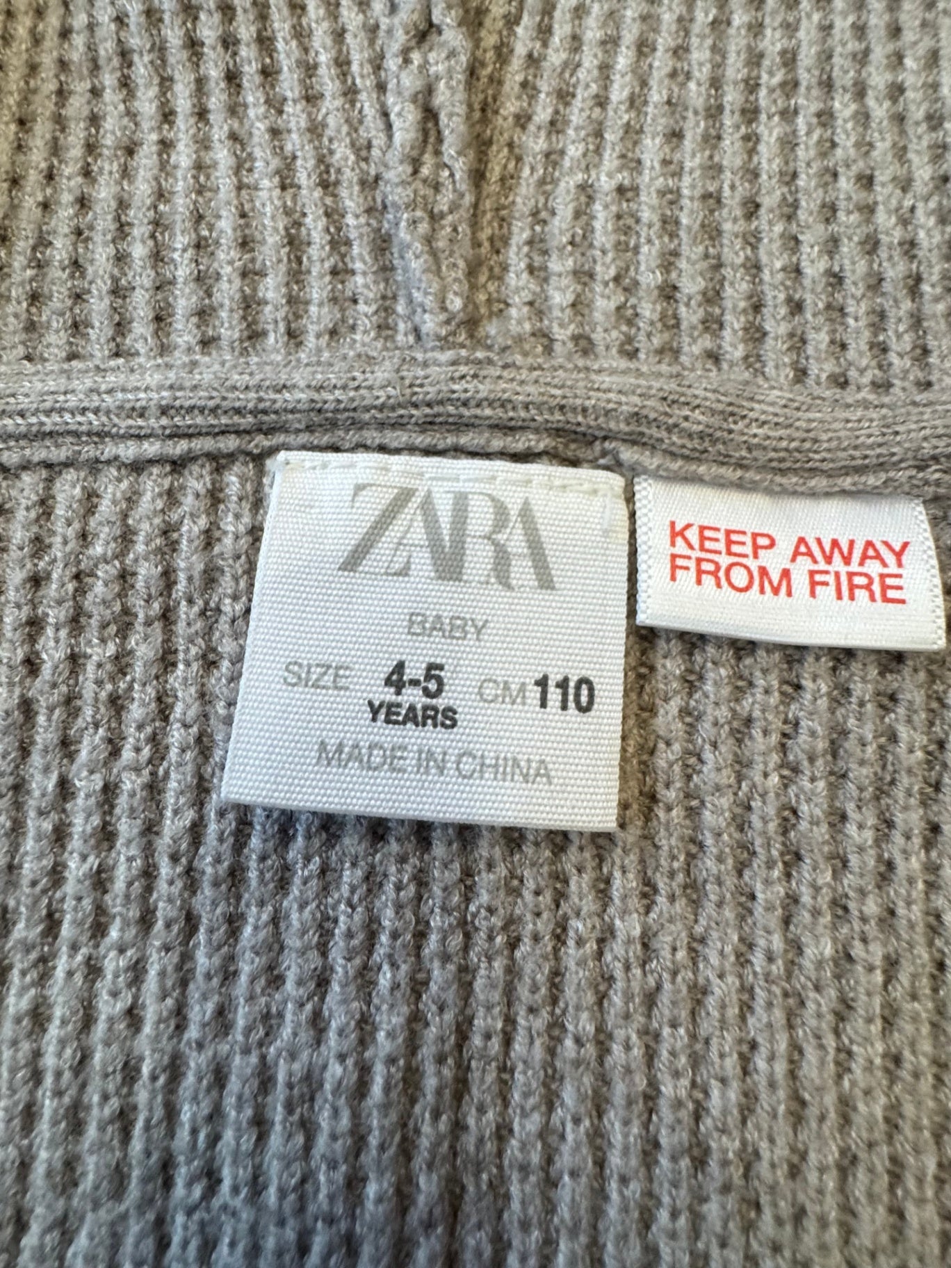 Cardigan greige Gr.110 | ZARA