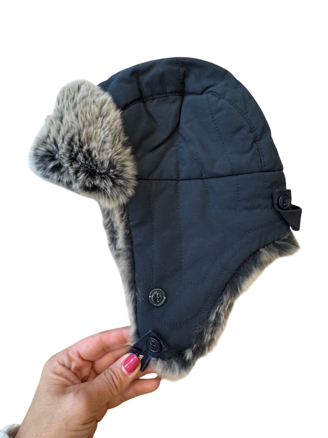 Mütze Mehrfarbig (Natürliche Fellfarbe mit schwarzen Akzenten) Gr.S | Woollrich