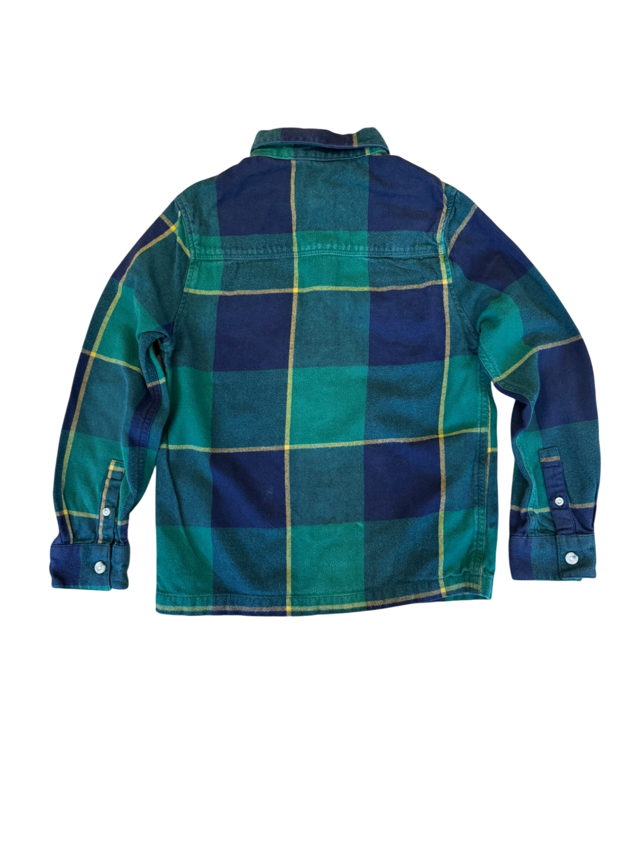 Flanell-Hemd Jungs Blau & Grün kariert Gr.128 | Timberland