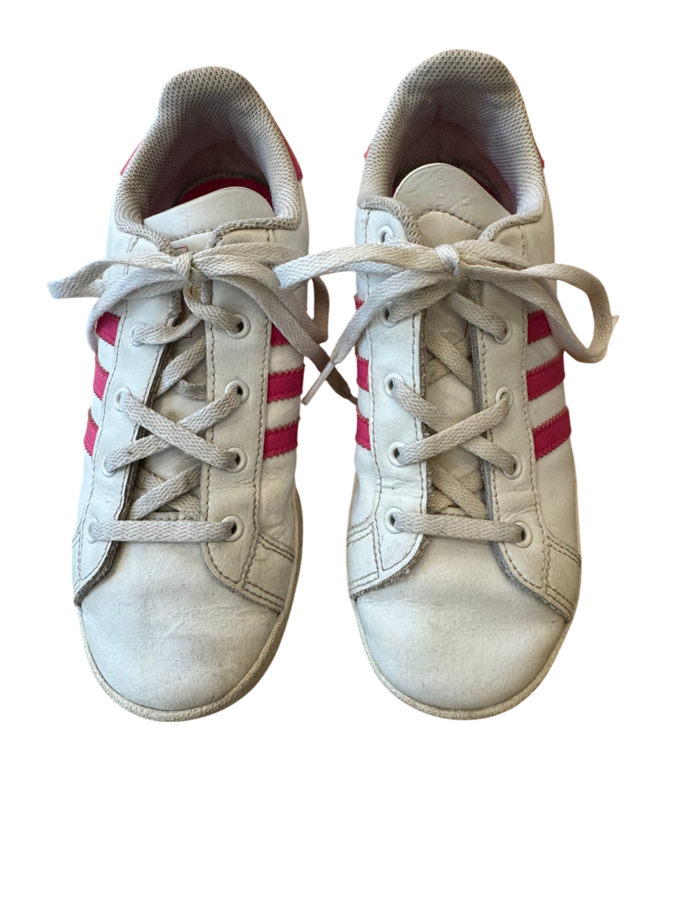 Turnschuhe Weiß mit pinken Streifen Gr.35 | Adidas