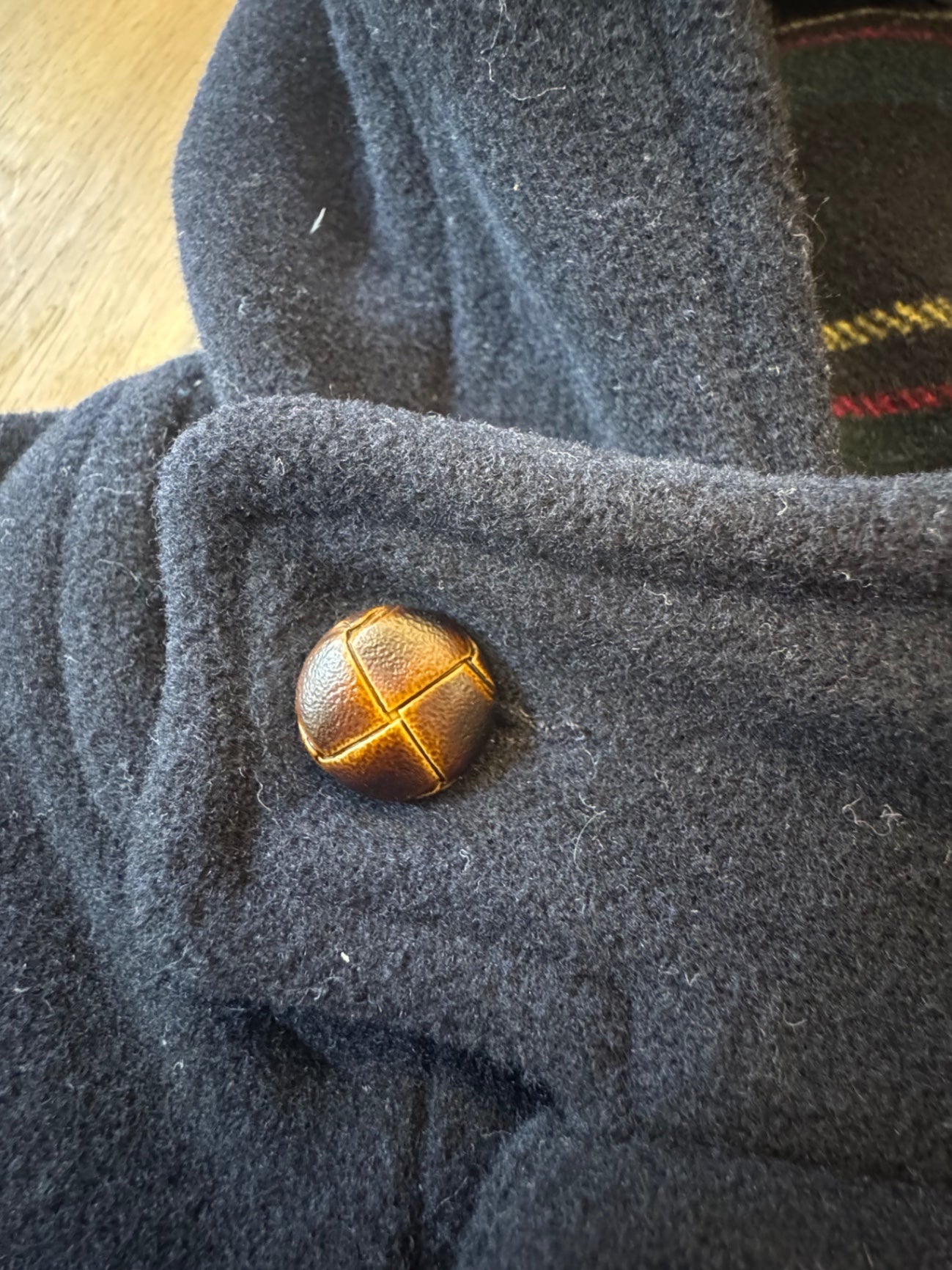 Dufflecoat 100% Wolle Dunkelblau Gr.98 | Dal Lago