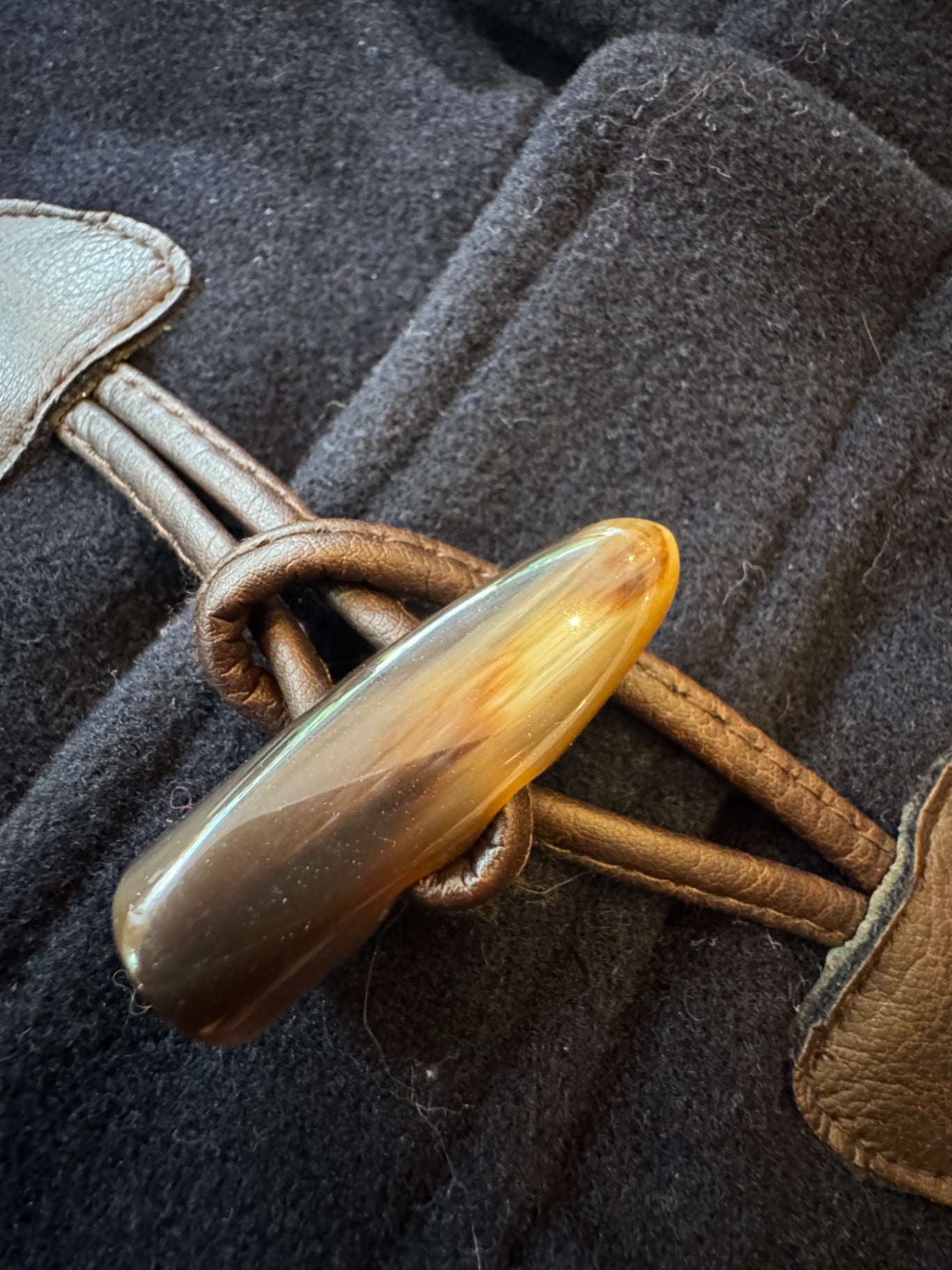 Dufflecoat 100% Wolle Dunkelblau Gr.98 | Dal Lago