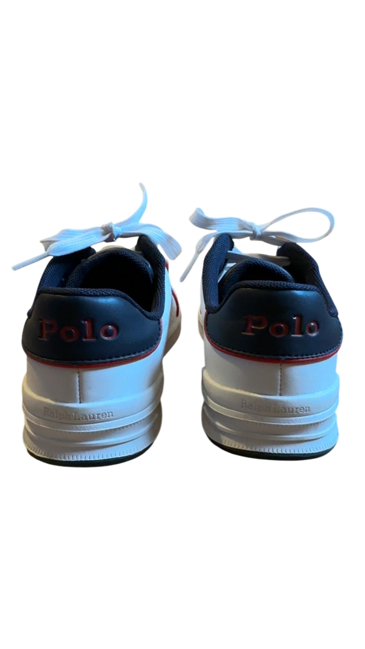 Turnschuhe Weiß mit Blau und Rot Gr.32.5 | Polo Ralph Lauren