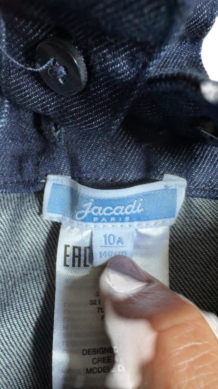 Jeans mit Hosenträgern Blau Gr.140 | Jacadi