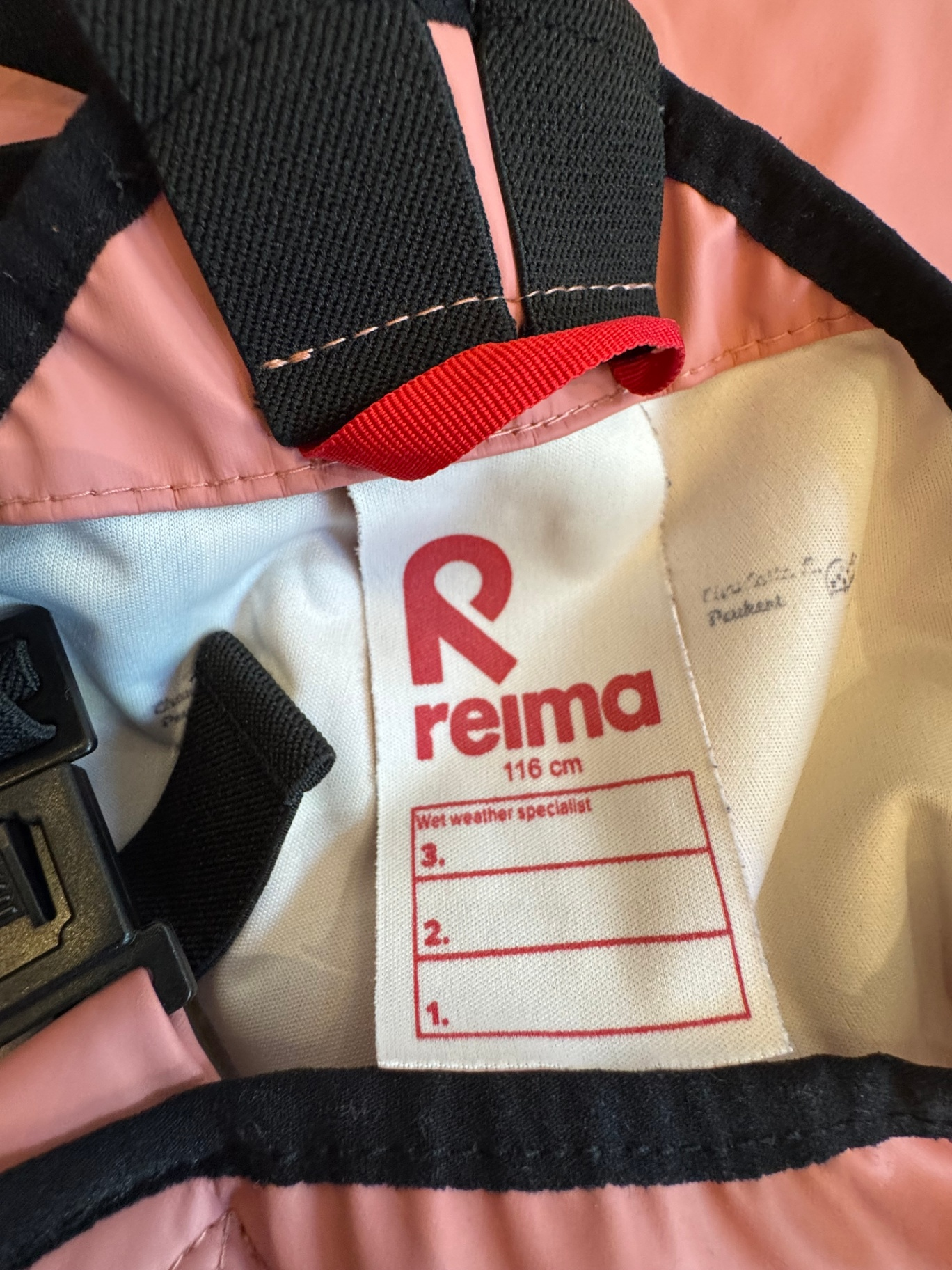 Regenkleidung 2-tlg. Hose & Jacke Rosa Blockstreifen Gr.116 | Reima