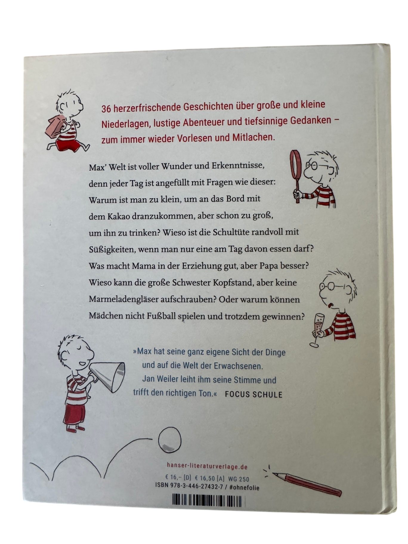 Buch "Memoiren eines Schulanfängers" Jan Weiler | Hanser