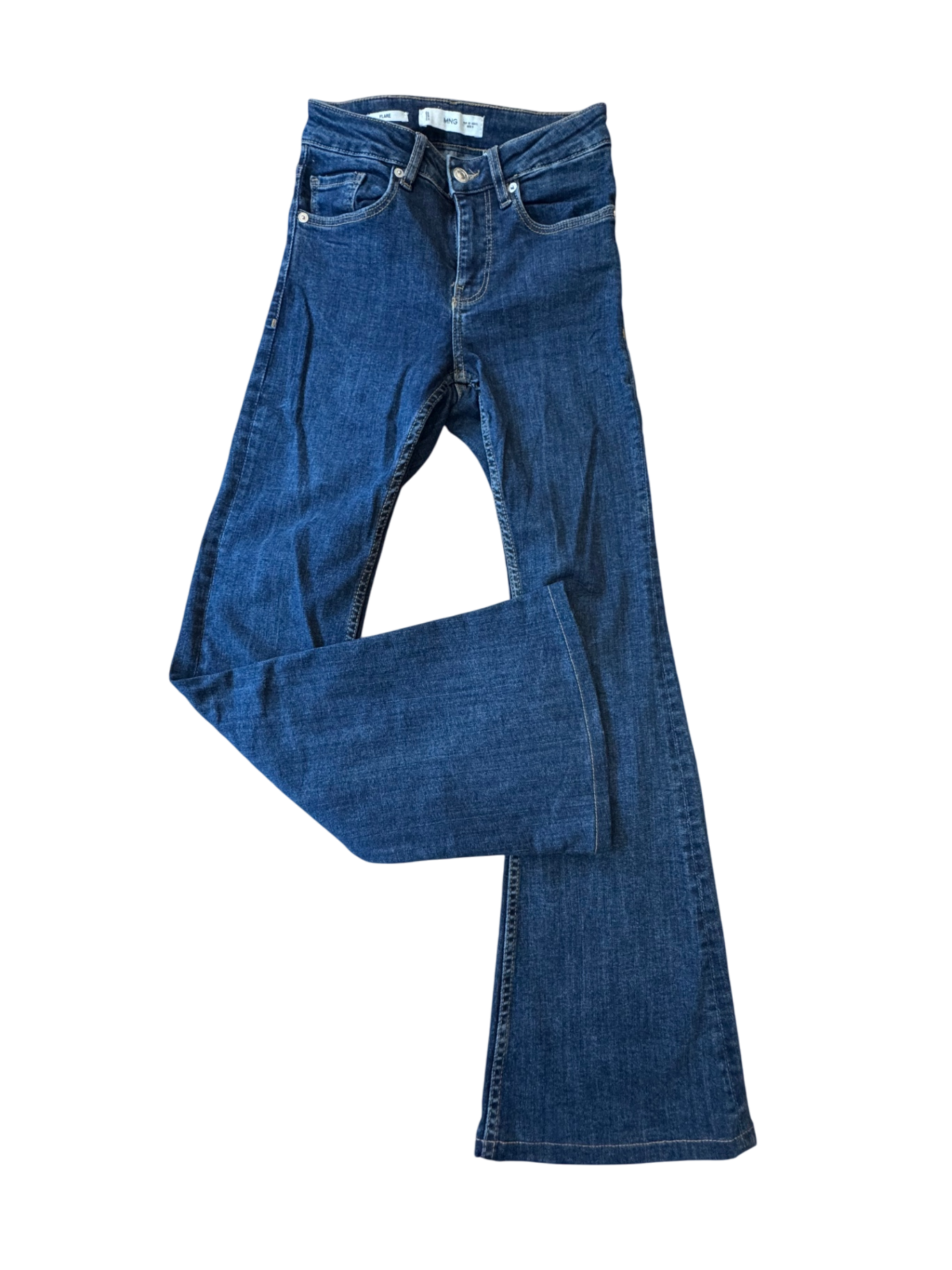 Jeans Flared Blau Gr.164/XS/W32 | MNG