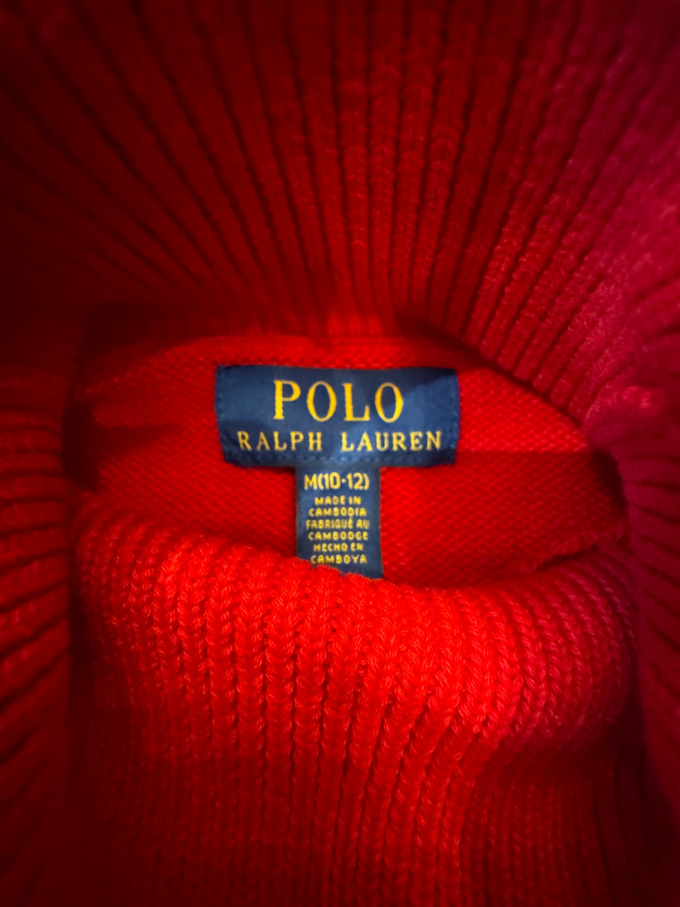 Rollkragenpullover Rot Gr.10-12 | Ralph Lauren