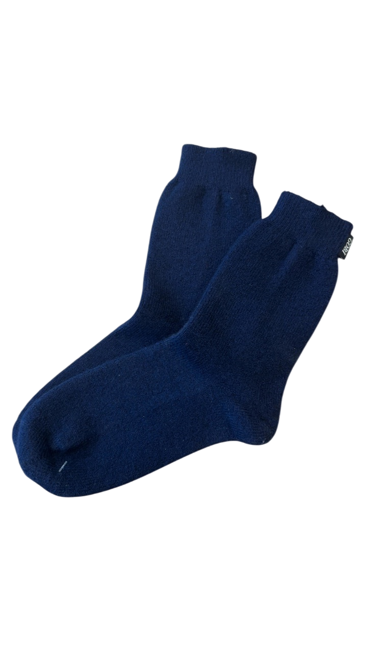 Kaschmir-Socken dunkelblau Gr.32-34 | Gobi