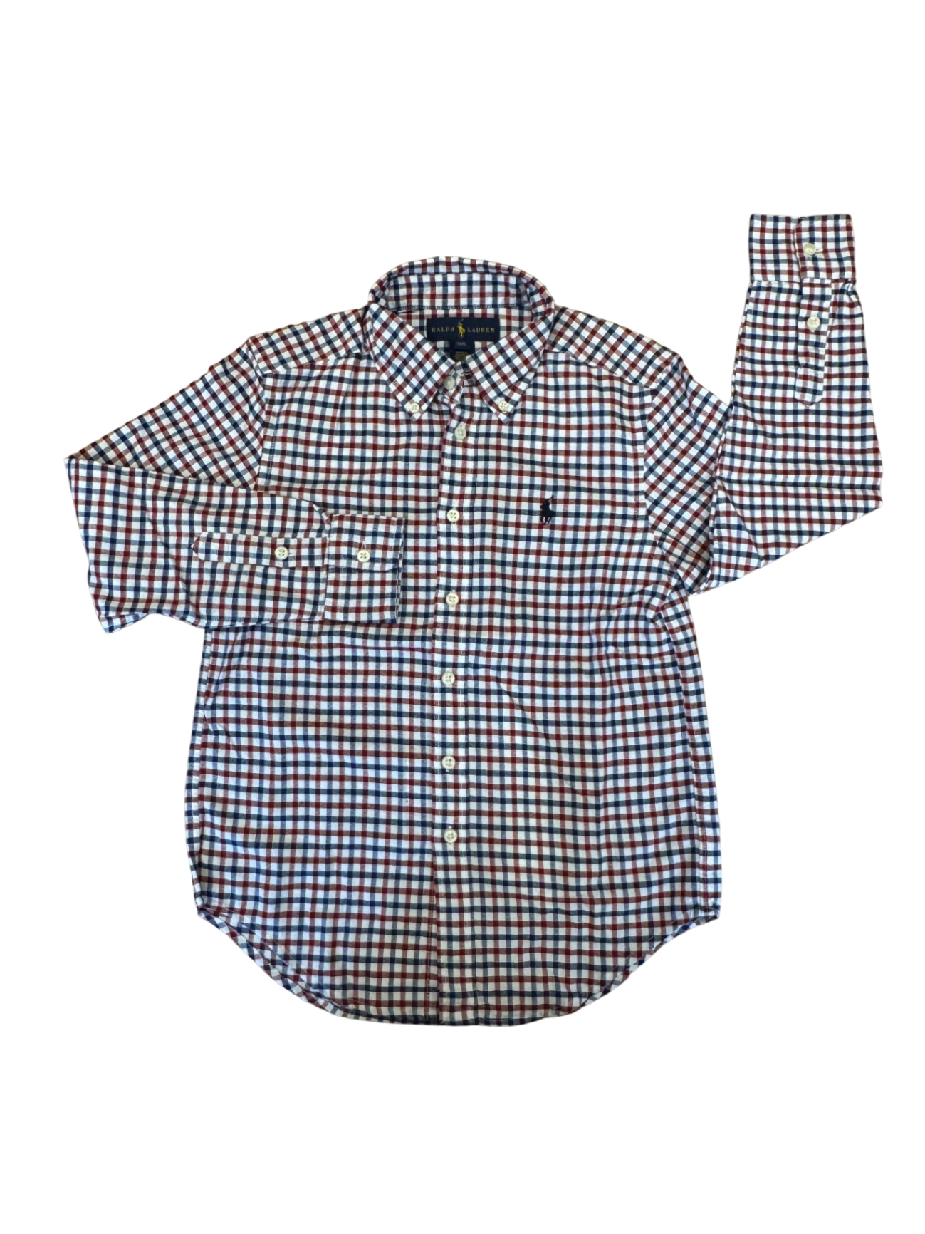 Hemd blau-rot kariert Gr.8 | Ralph Lauren