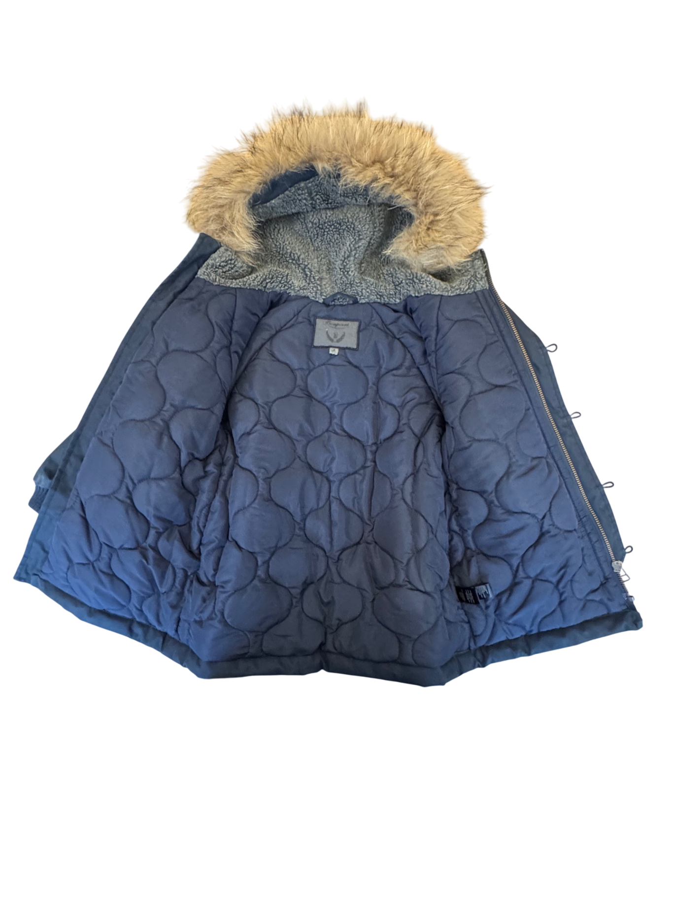 Winterjacke mit Kapuze Dunkelblau Gr. 92/98 | Bonpoint
