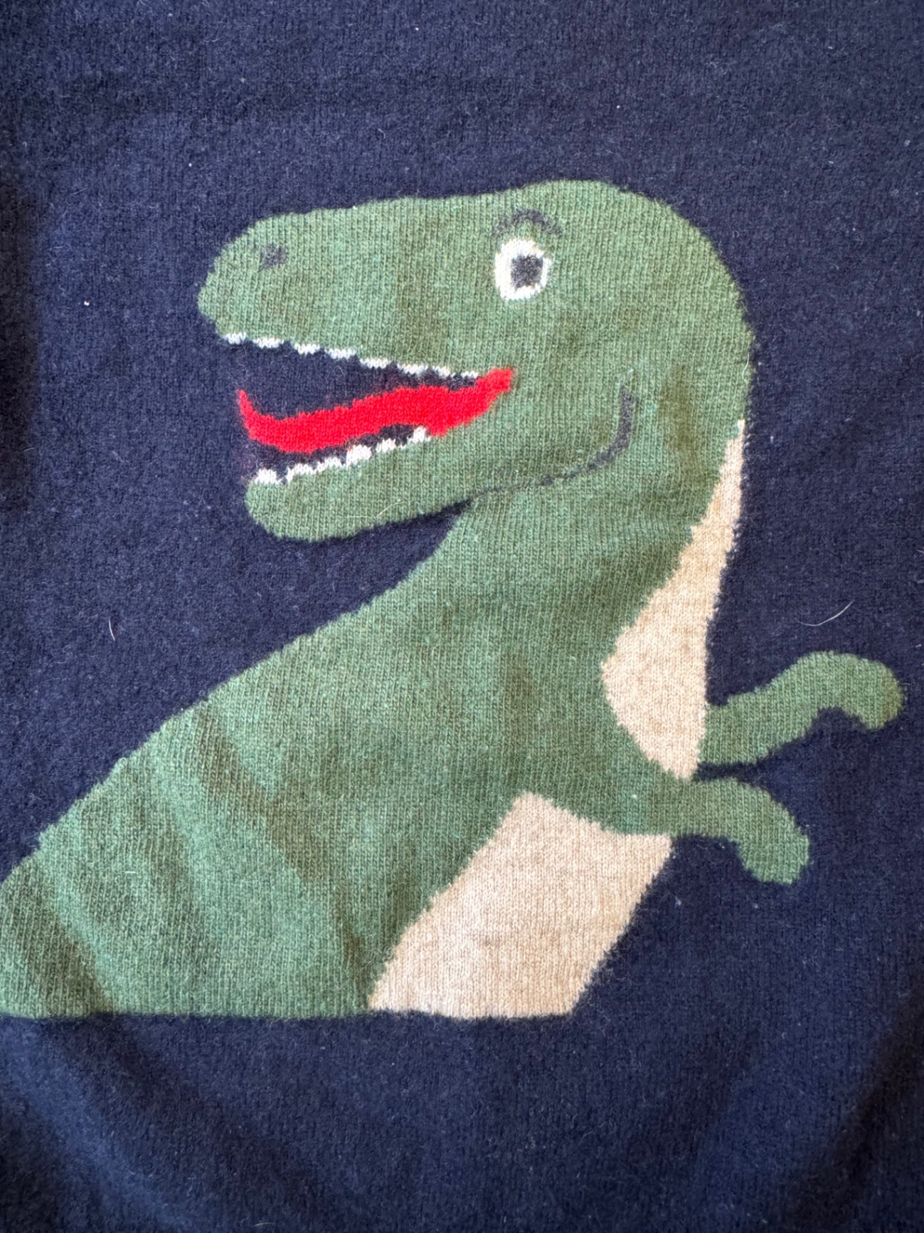 Pullover Dunkelblau mit Dino Merino-Kaschmir-Mix Gr.116 | Per te