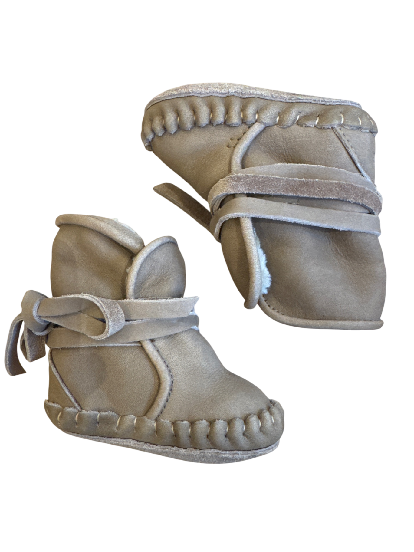 Lammfell,schuhe, Baby Schuhe braun Gr.15/16 | Donsje