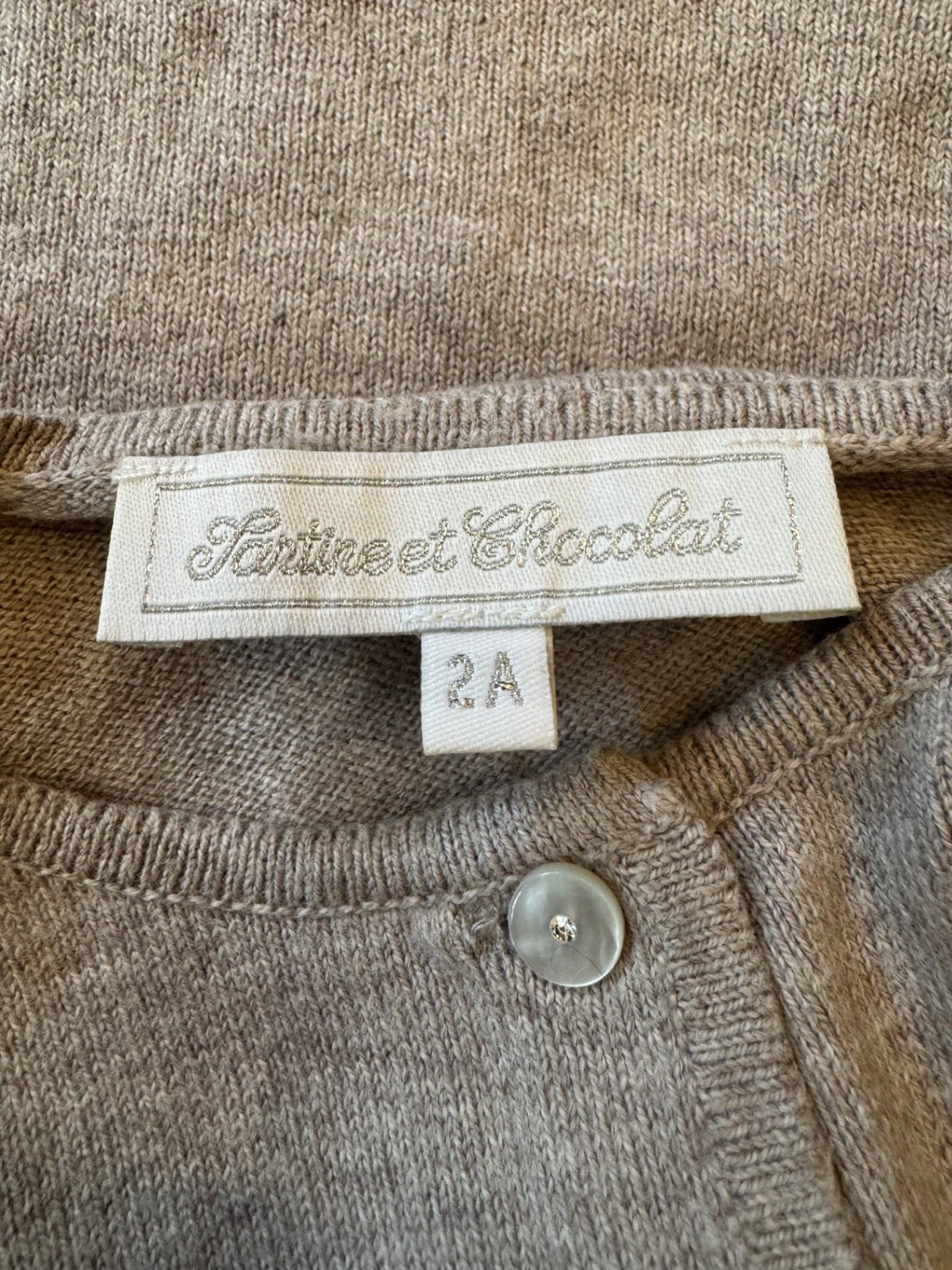 Cardigan Greige Gr.92 | Tartine et Chocolat