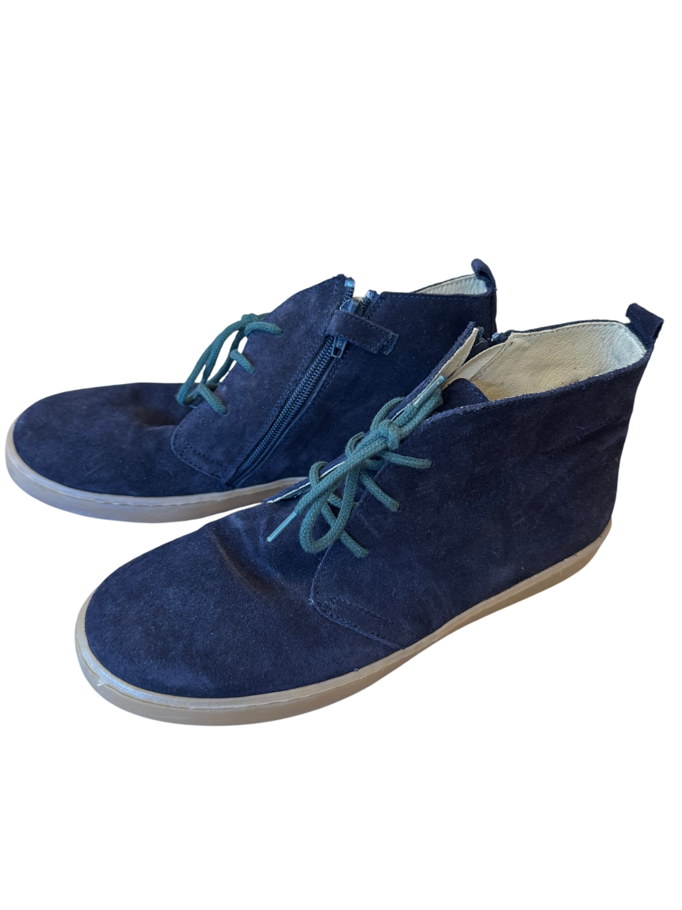 Schnürschuh Wildleder Dunkelblau Gr.34 | Bonpoint