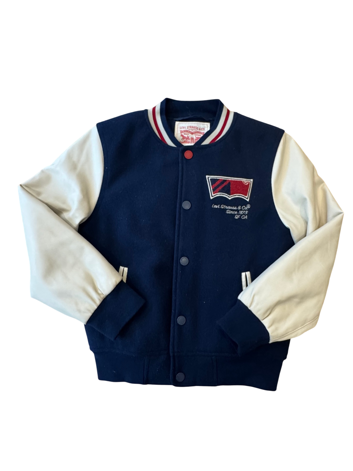 College Jacke Jungen Blau und Beige Gr.140/146 | Levi's