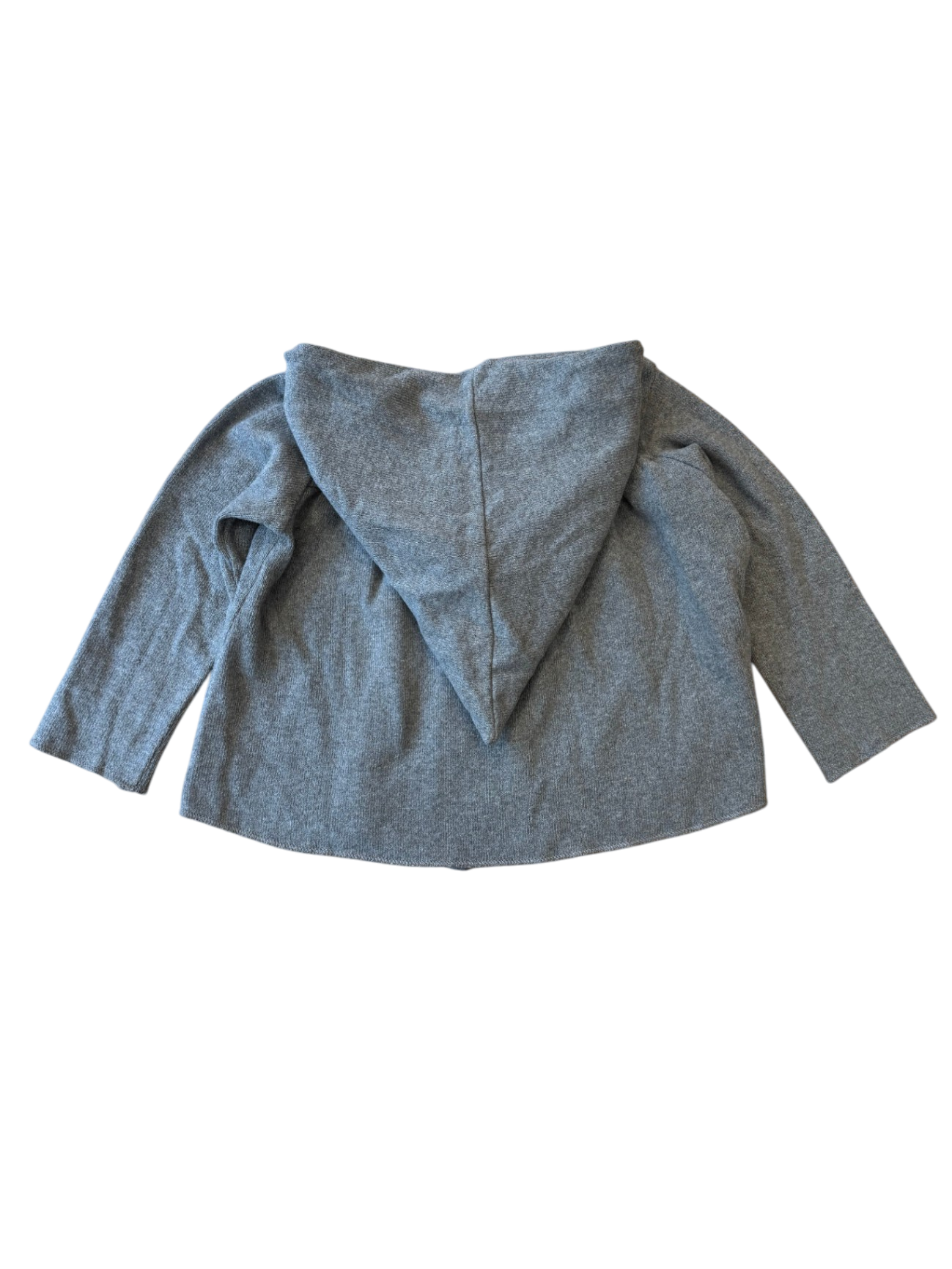 Strickjacke mit Kaputze Cardigan Grau Gr.92/98 | + In the family