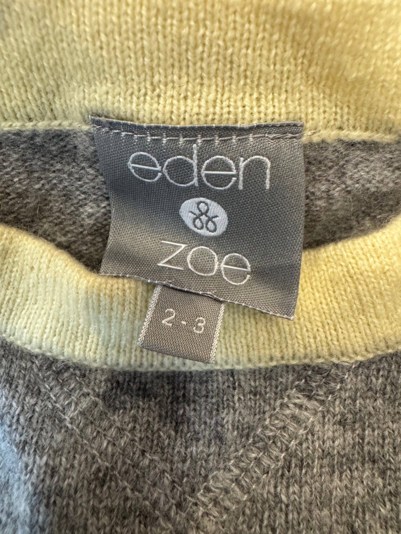 Pullover Grau und Dunkelblau Gr.92/98 | Eden & Zoe