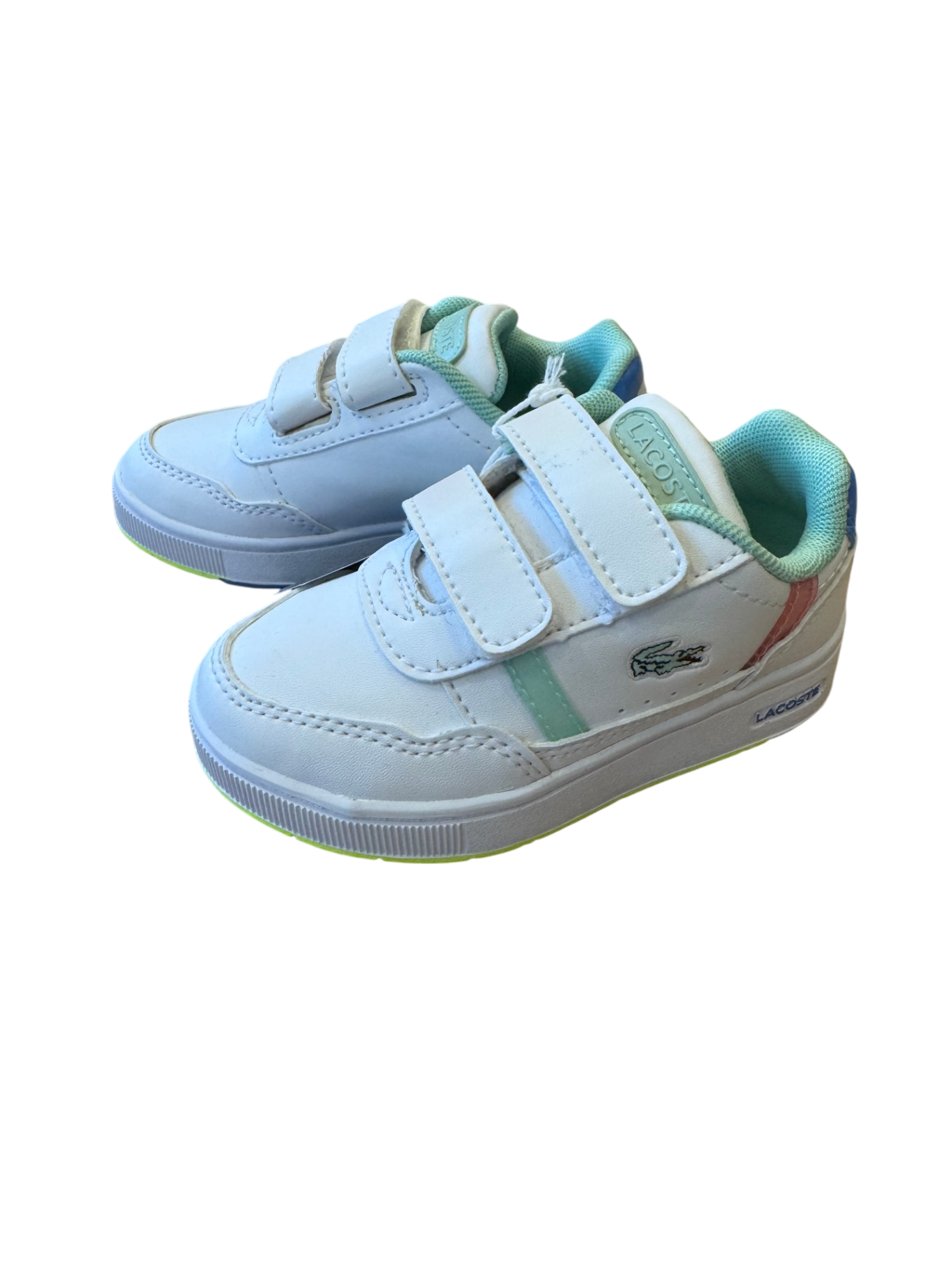 Sneaker Weiß mit Pastellfarben Gr.22 | Lacoste