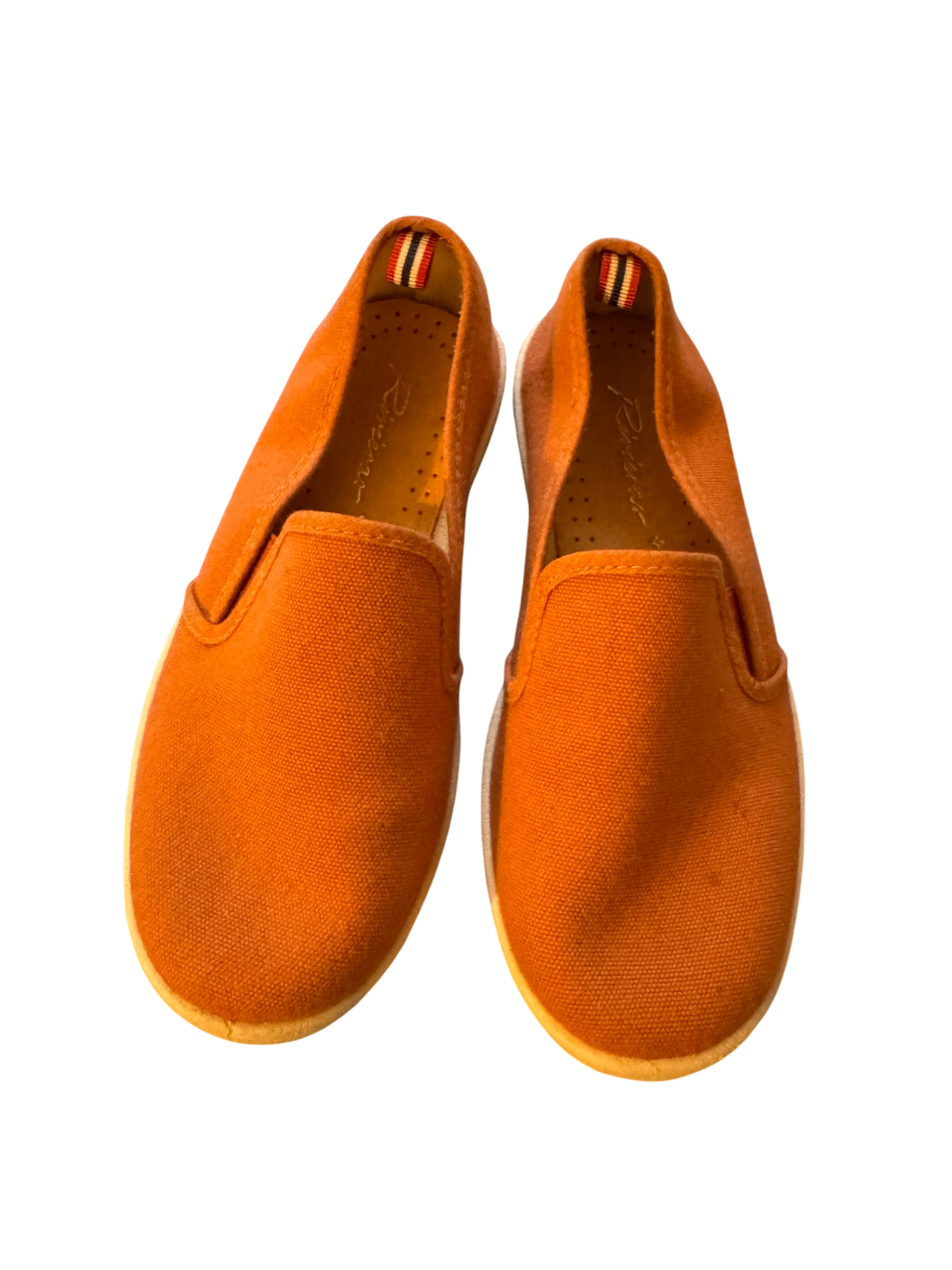 Hausschuh Slip-On orangebraun Gr.31 | Rivieras