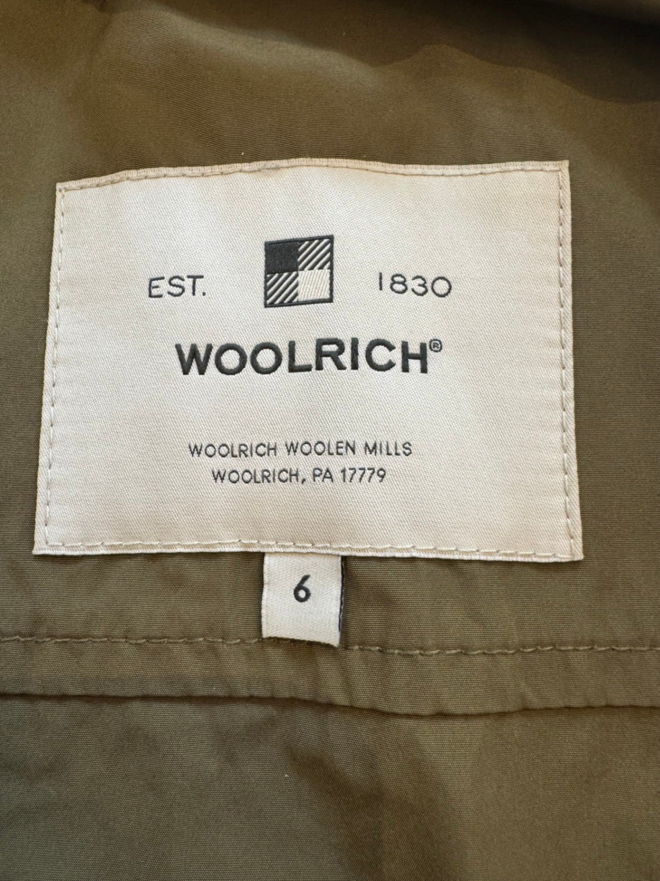 Blouson Bomberjacke Kinder oliv Gr.116 | Woolrich